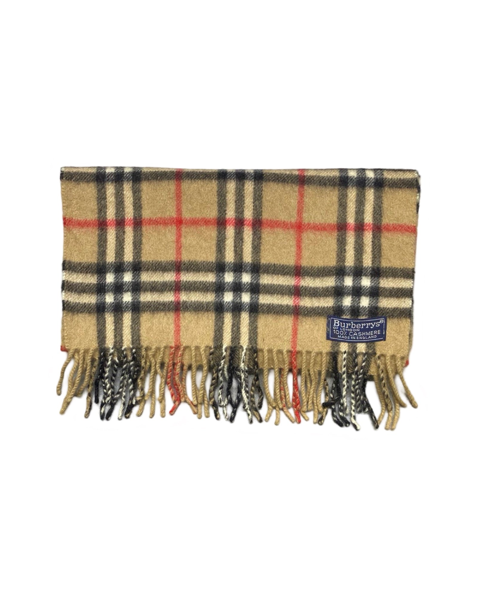 Burberry Camel Nova Check 100% Cashmere Scarf (0087)