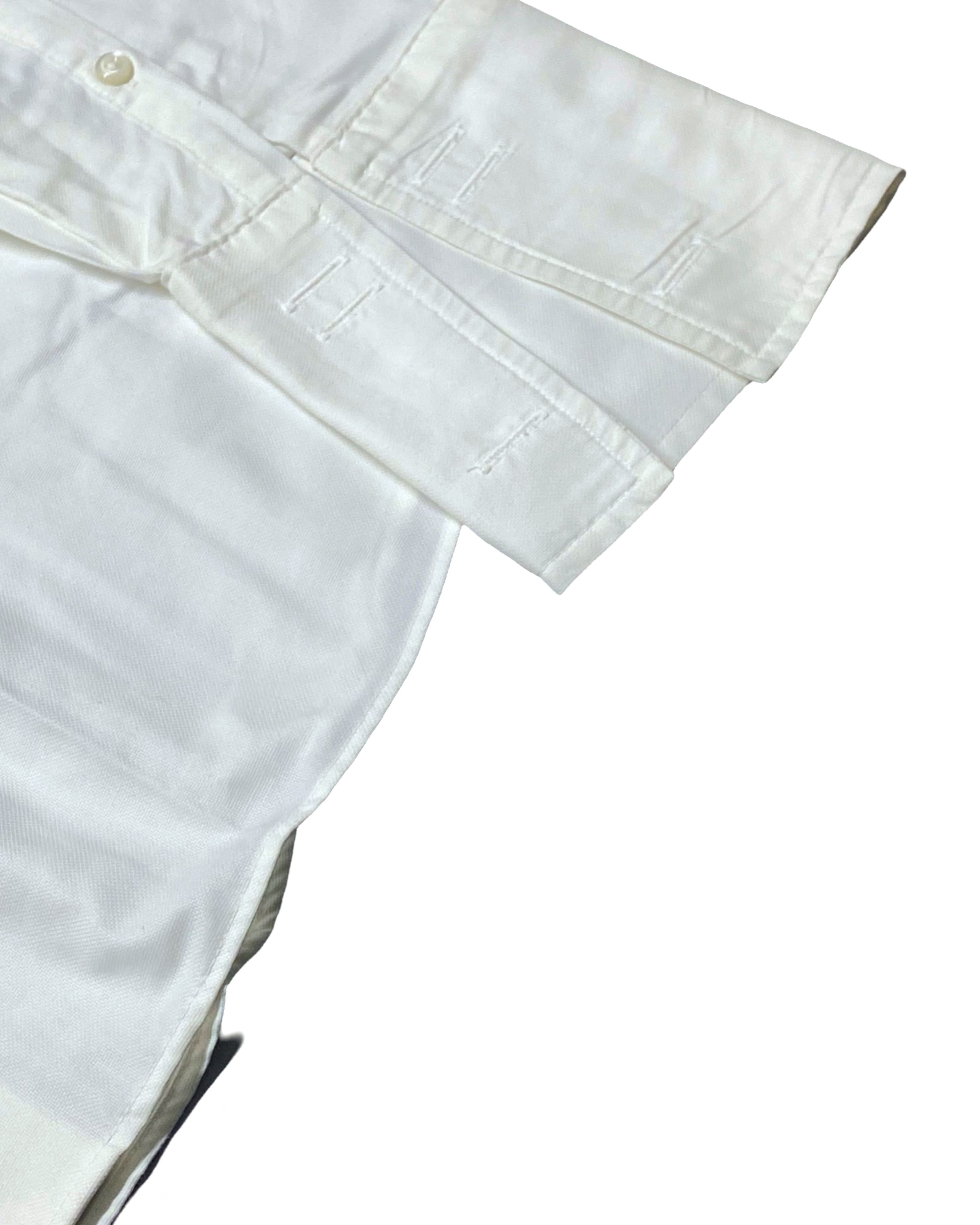 NEXT Signature White Slim Fit Long-Sleeve Shirt | Chest 18.5” | Small