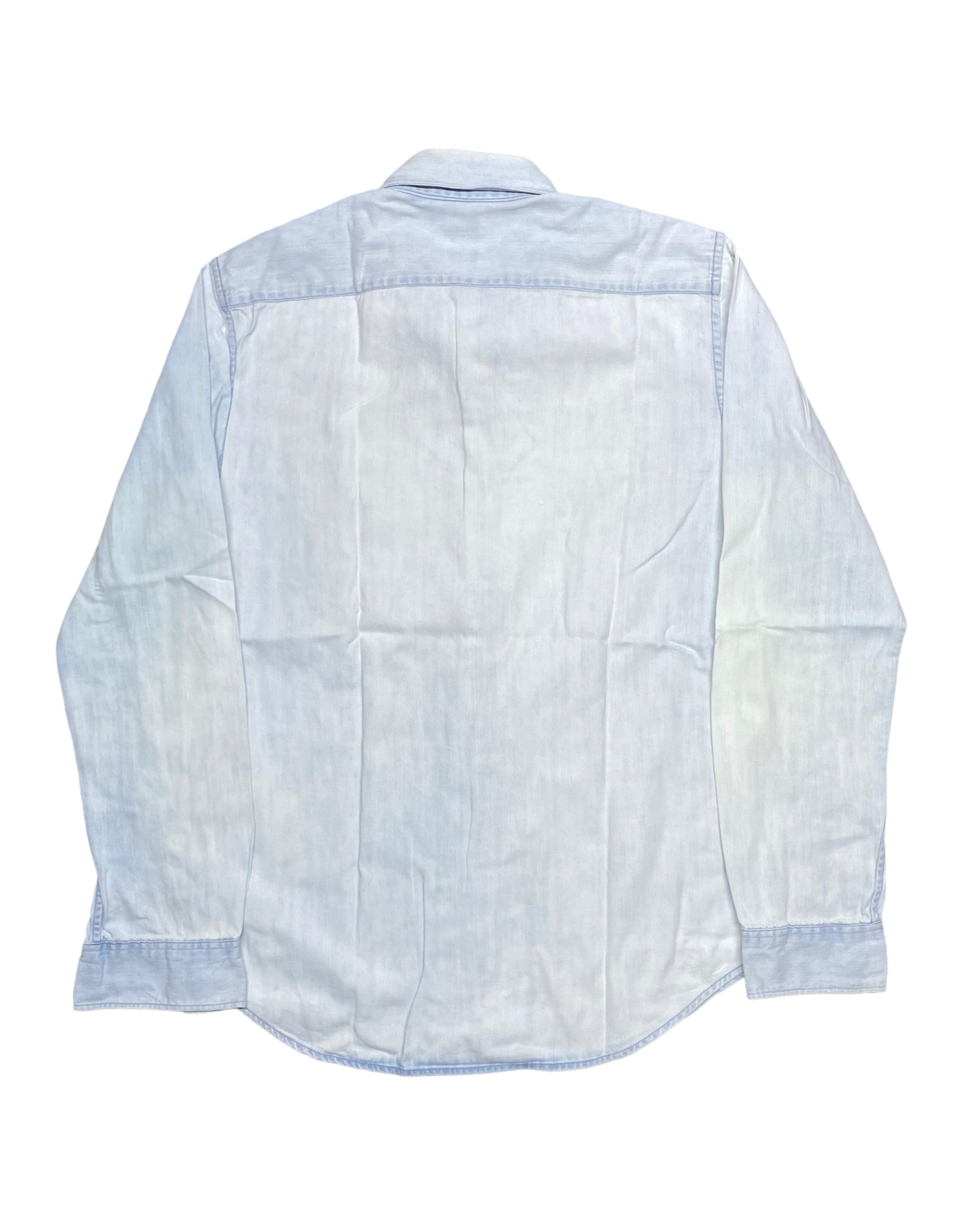 Uniqlo Light Wash Denim Shirt | Chest 18.5” | Small