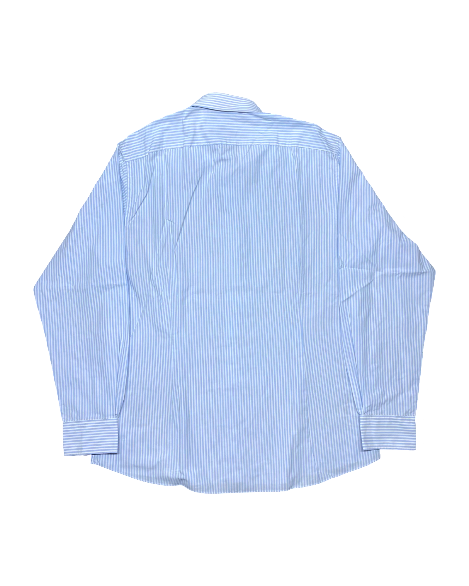 M&S Blue & White Striped Cotton Shirt | Chest 24.5” | Large