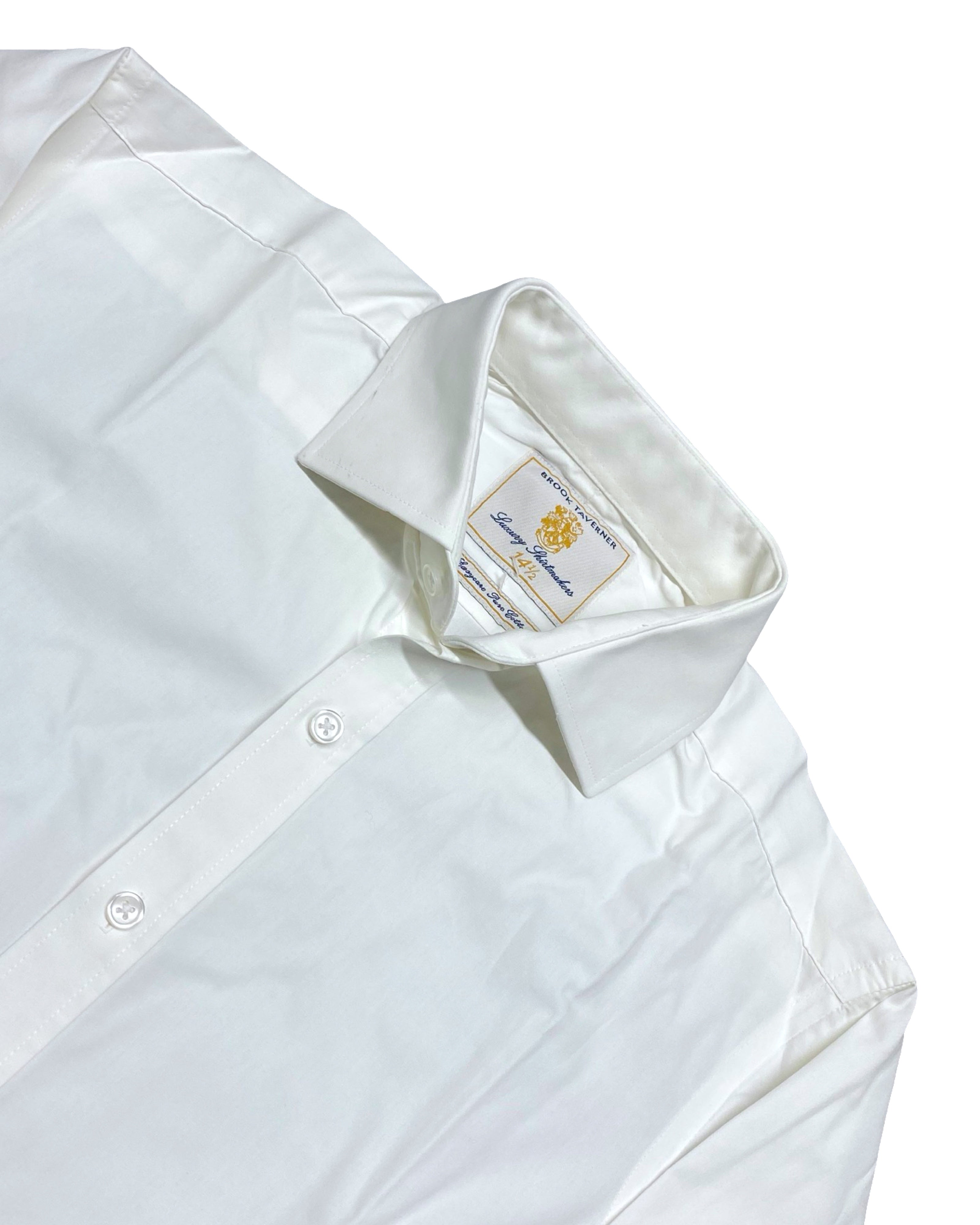 Brook Taverner White Shirt | Chest 20” | Small