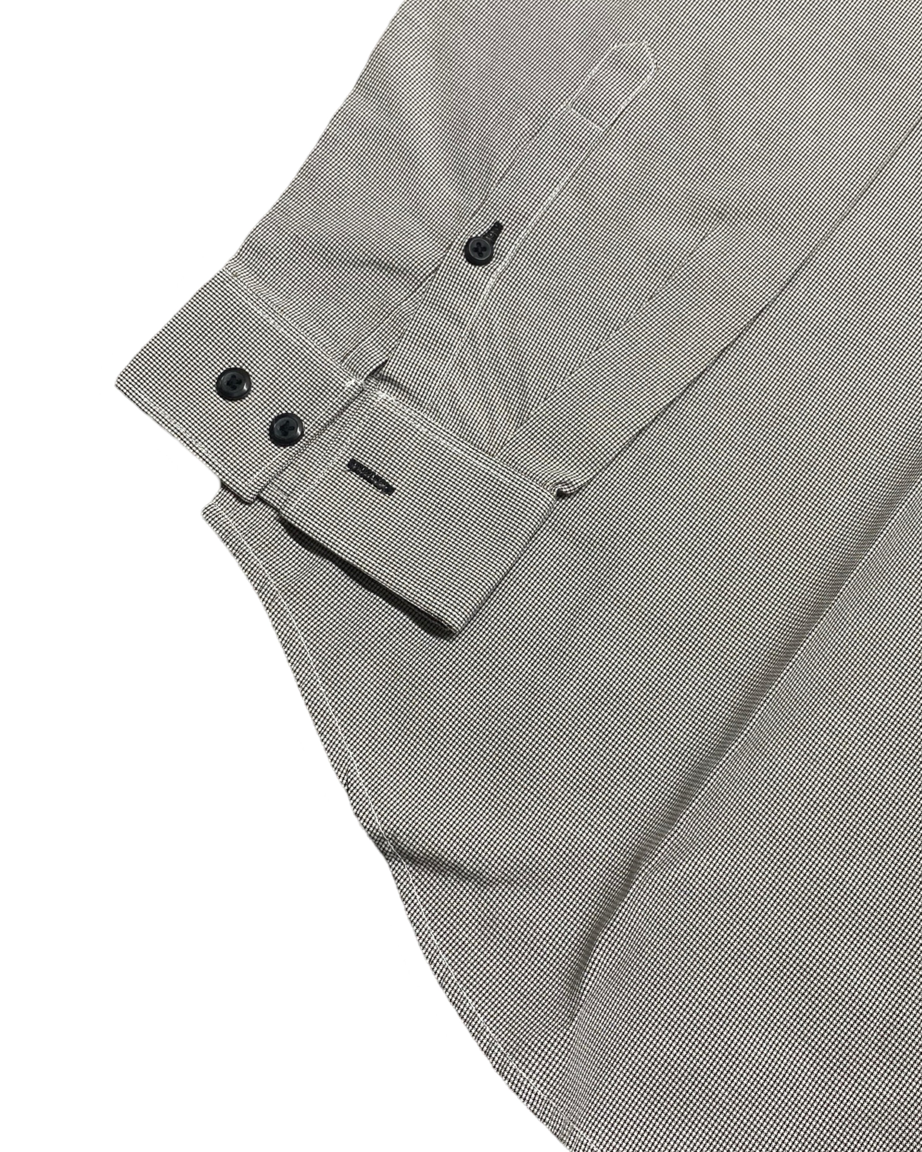 Next Grey Microcheck Tailored Fit Shirt | Chest 23.5” | Large