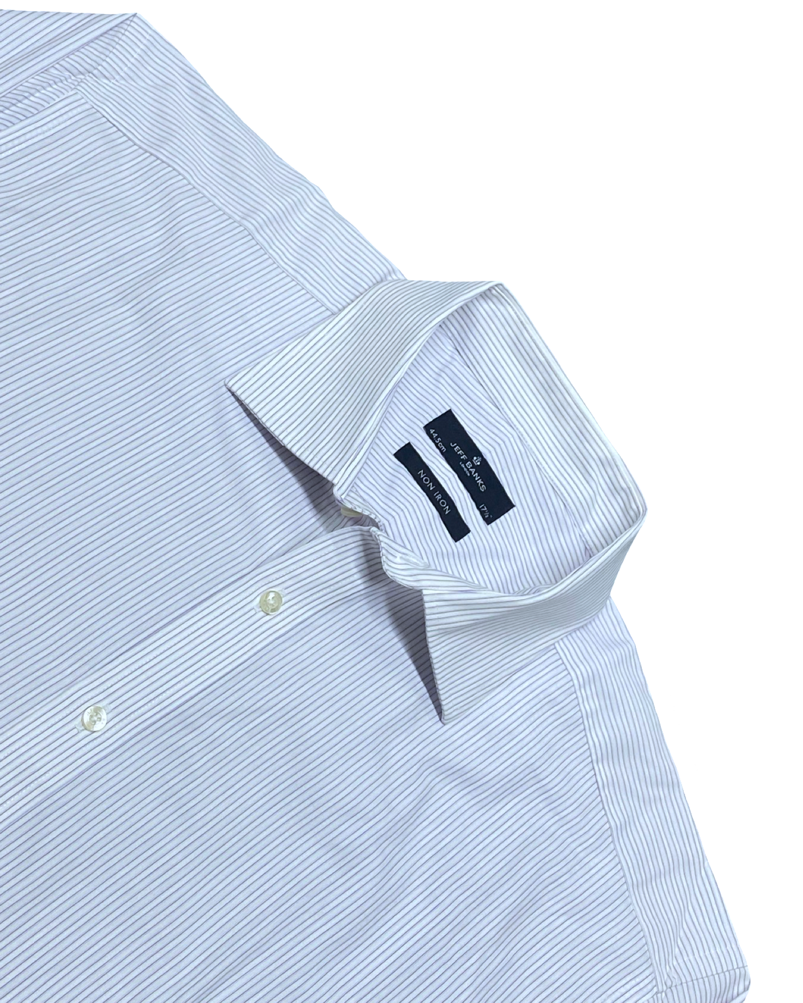 Jeff Banks Blue Pinstripe Shirt | Chest 25.5” | XL