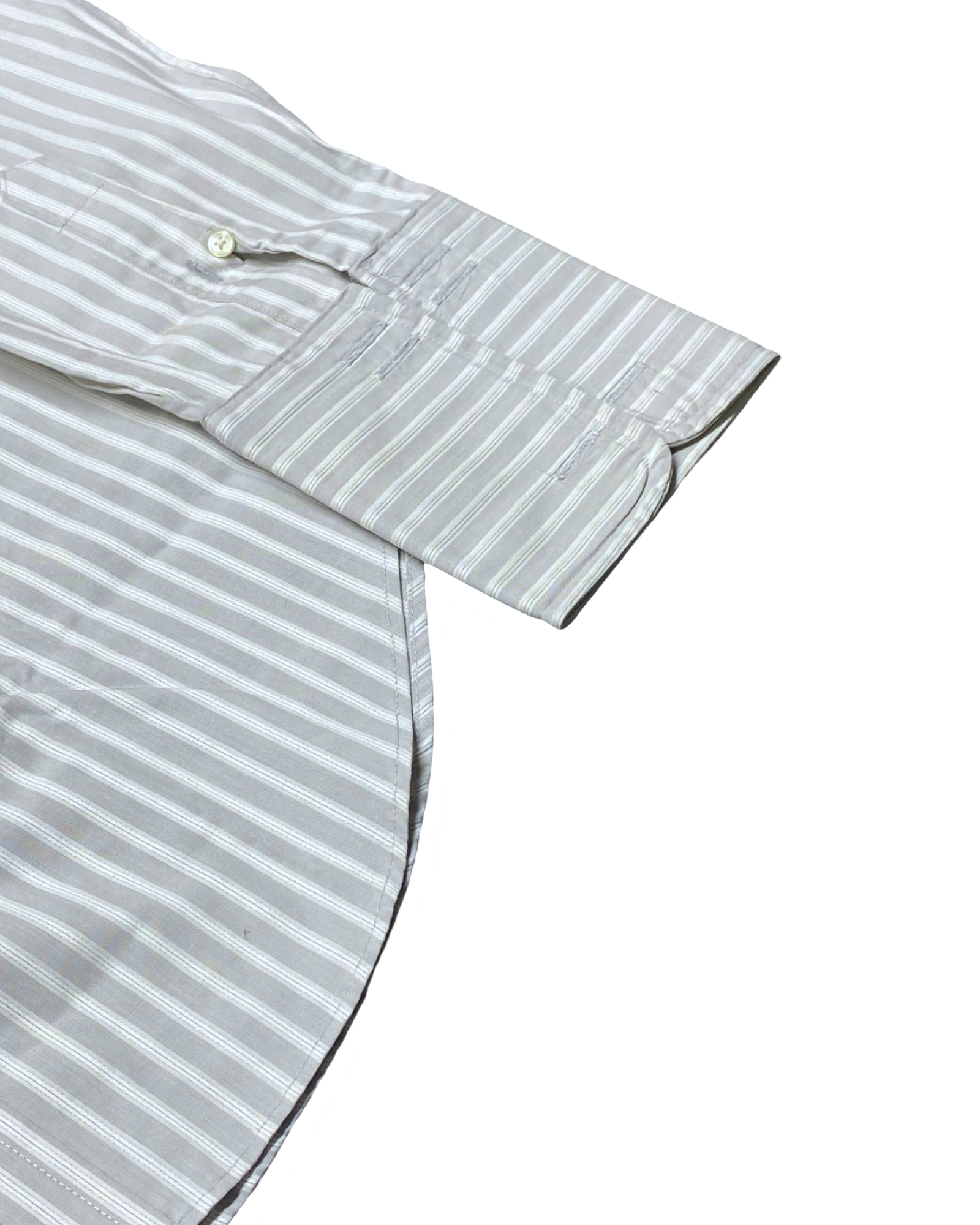 Jeff Banks Striped Button-Up Shirt | Size Medium | Chest 21.5”