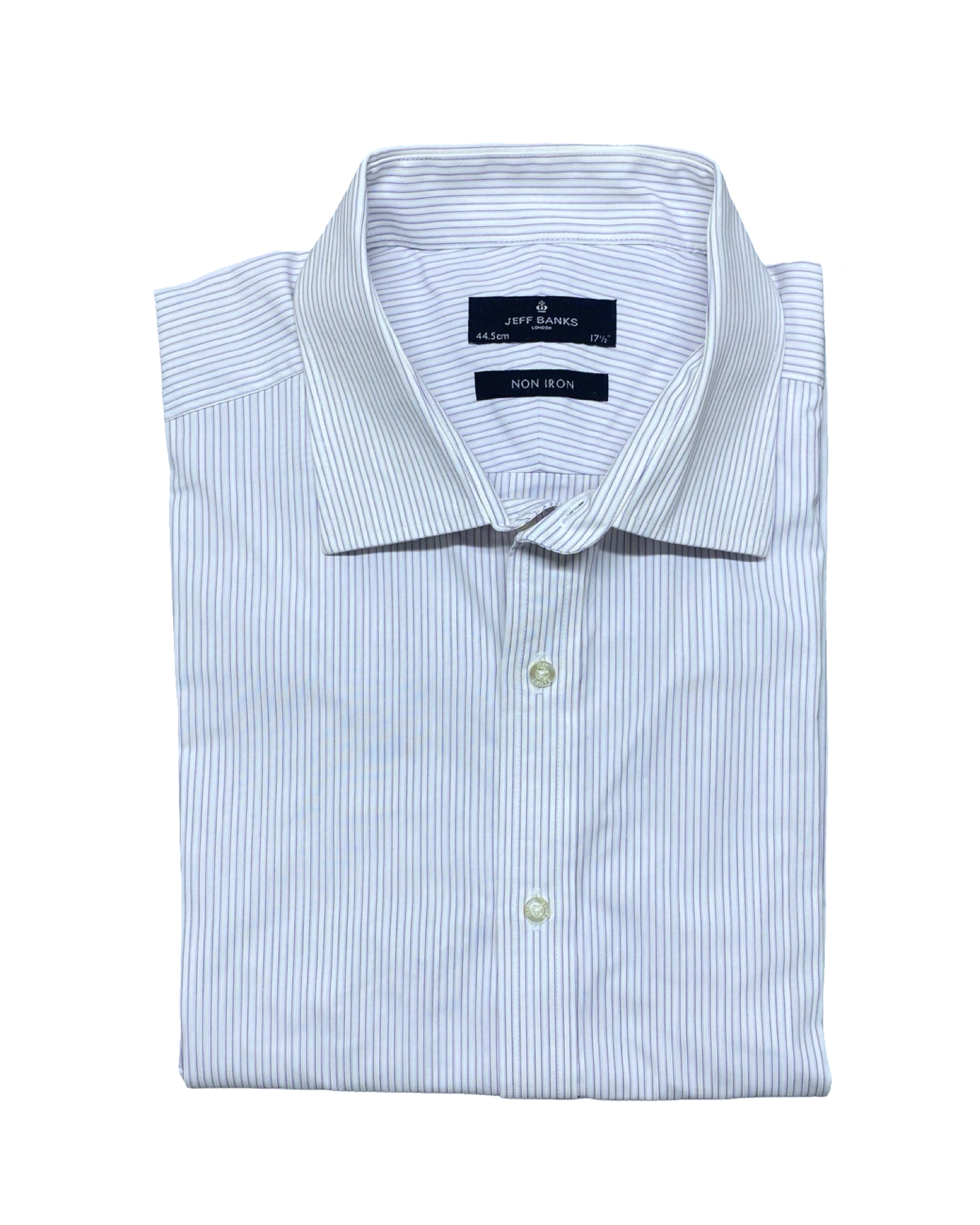 Jeff Banks Blue Pinstripe Shirt | Chest 25.5” | XL