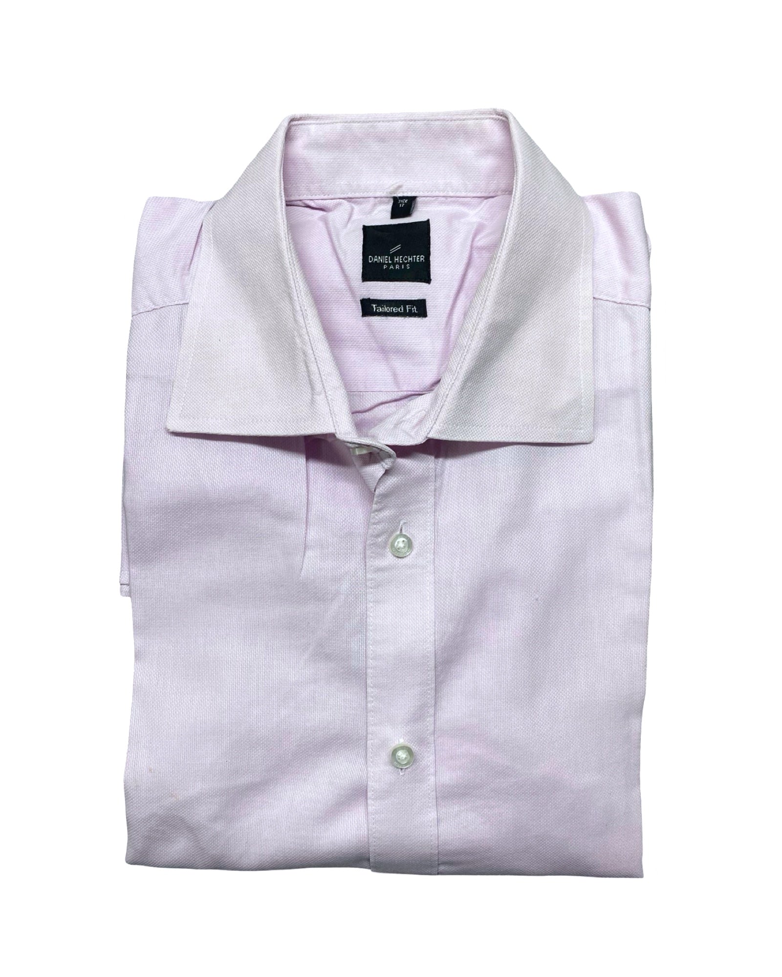 Daniel Hechter Paris Light Pink Dress Shirt | XL | Chest 25”