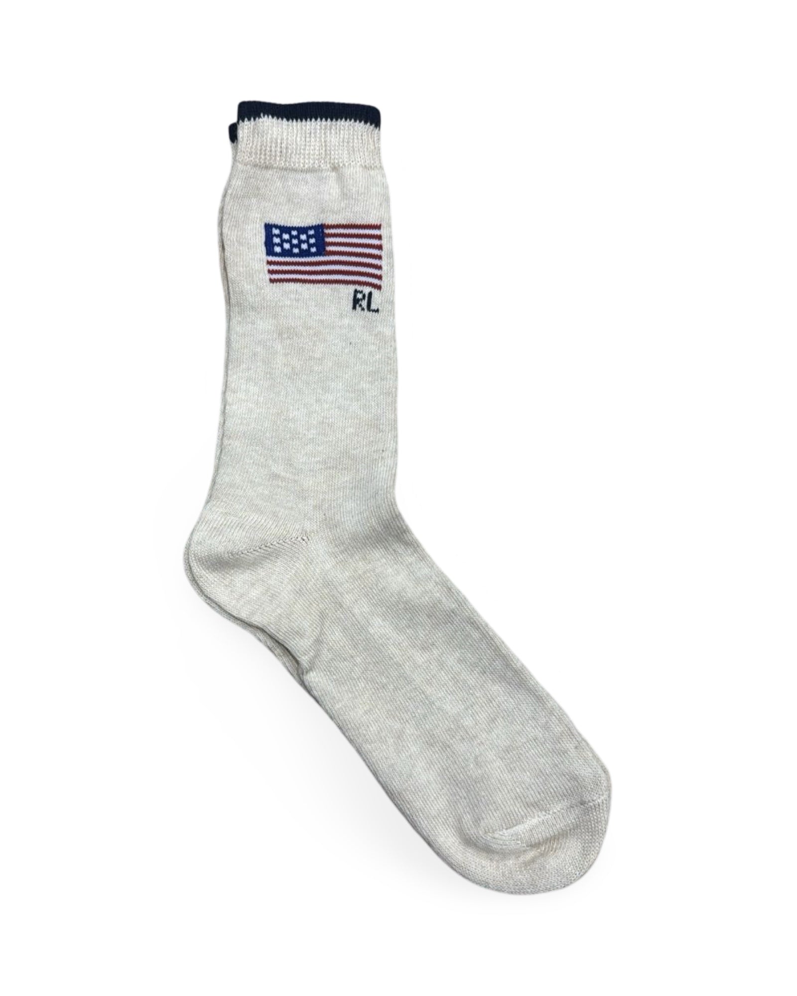 Ralph Lauren Grey American Flag RL Socks - Factory Leftovers | Unisex