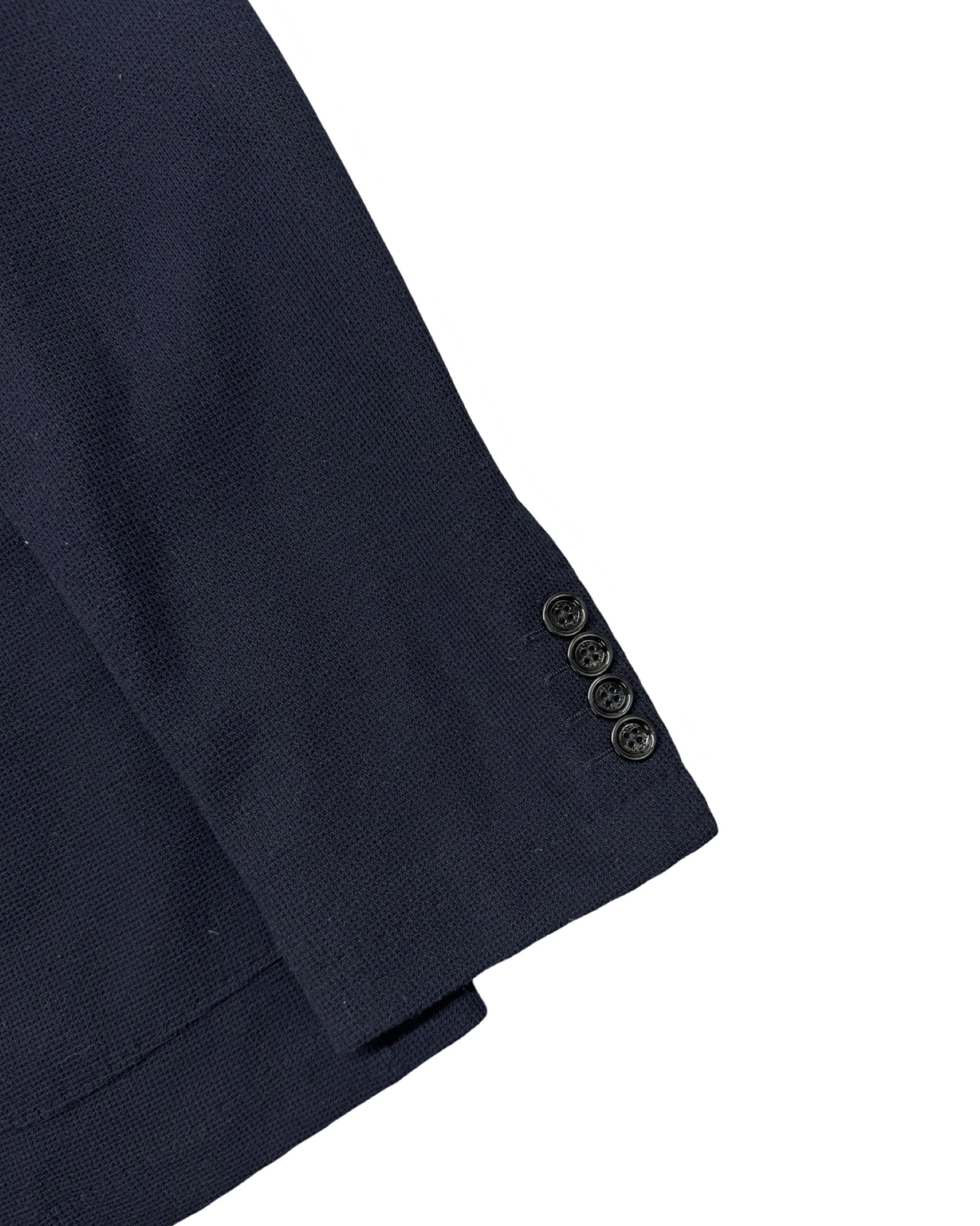Hugo Boss Navy Blue Waffle-Textured Blazer | Small/Medium (US 36L)