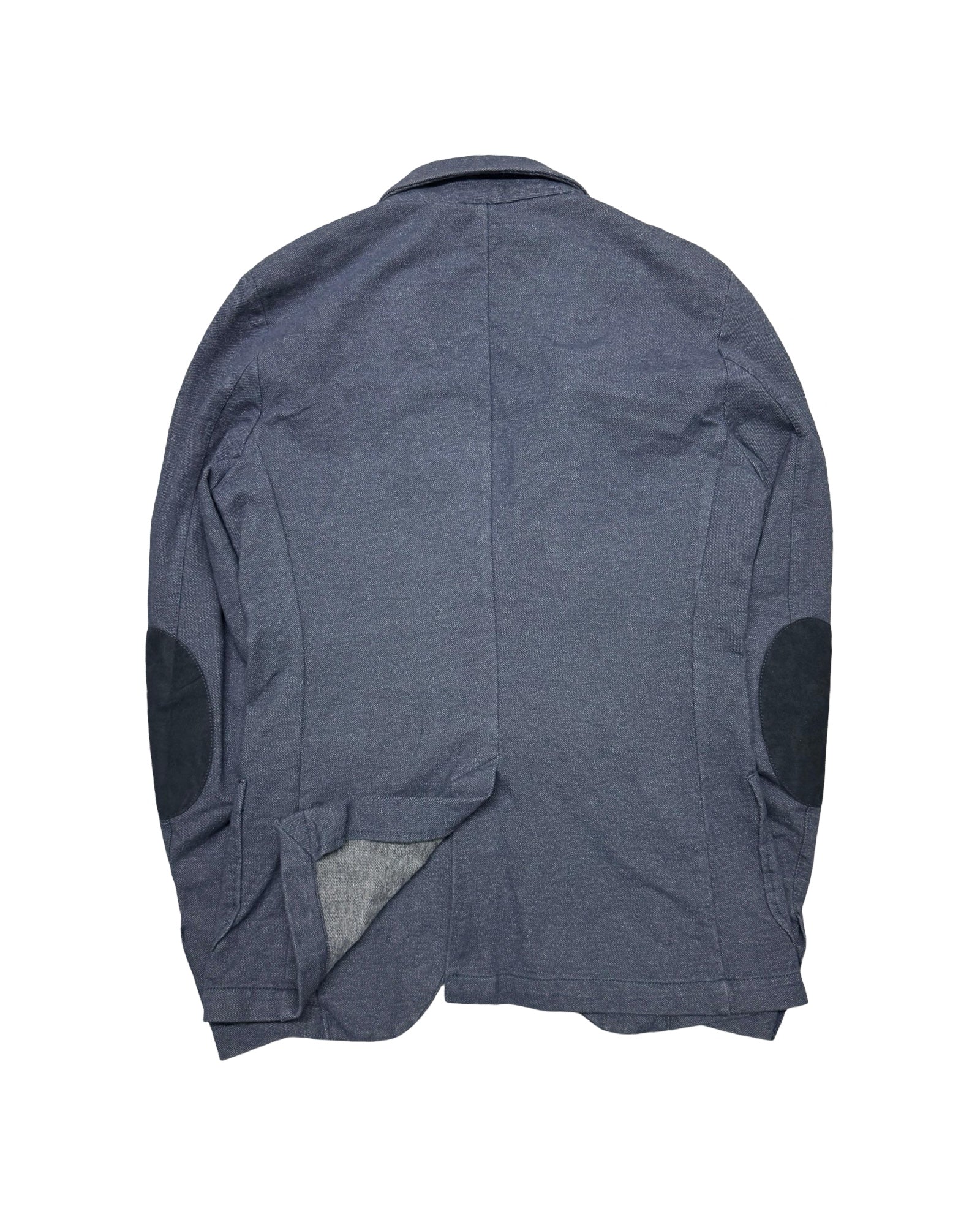 Benetton Denim Textured Unstructured Blazer | Size 46 (Small)