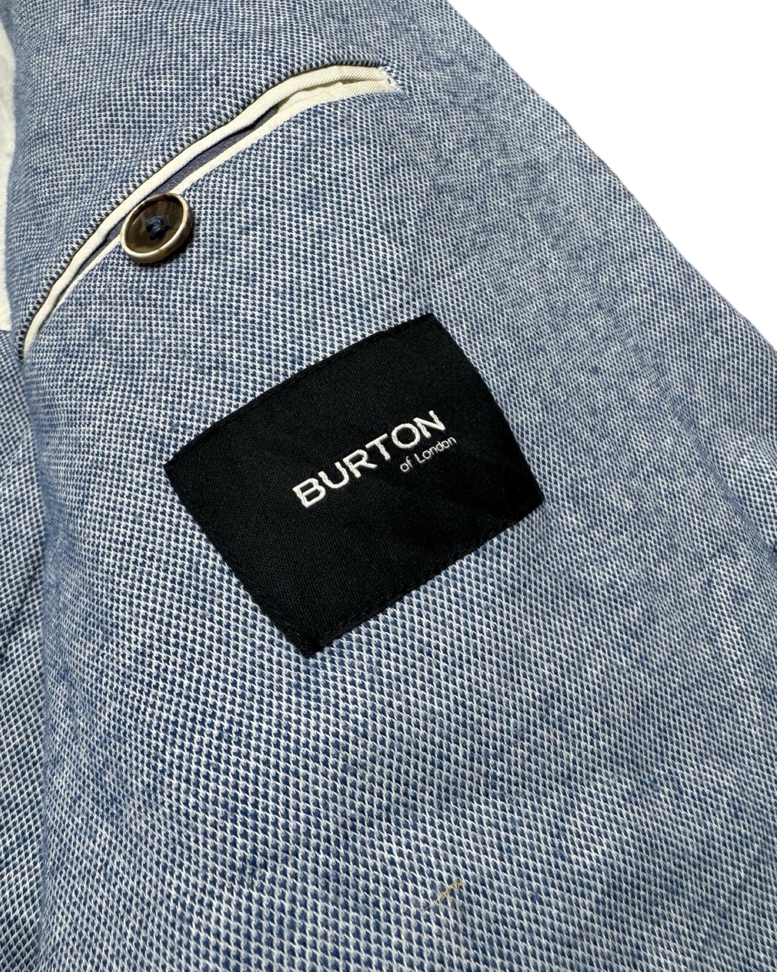 Burton Sky Blue Textured Blazer | Size Medium