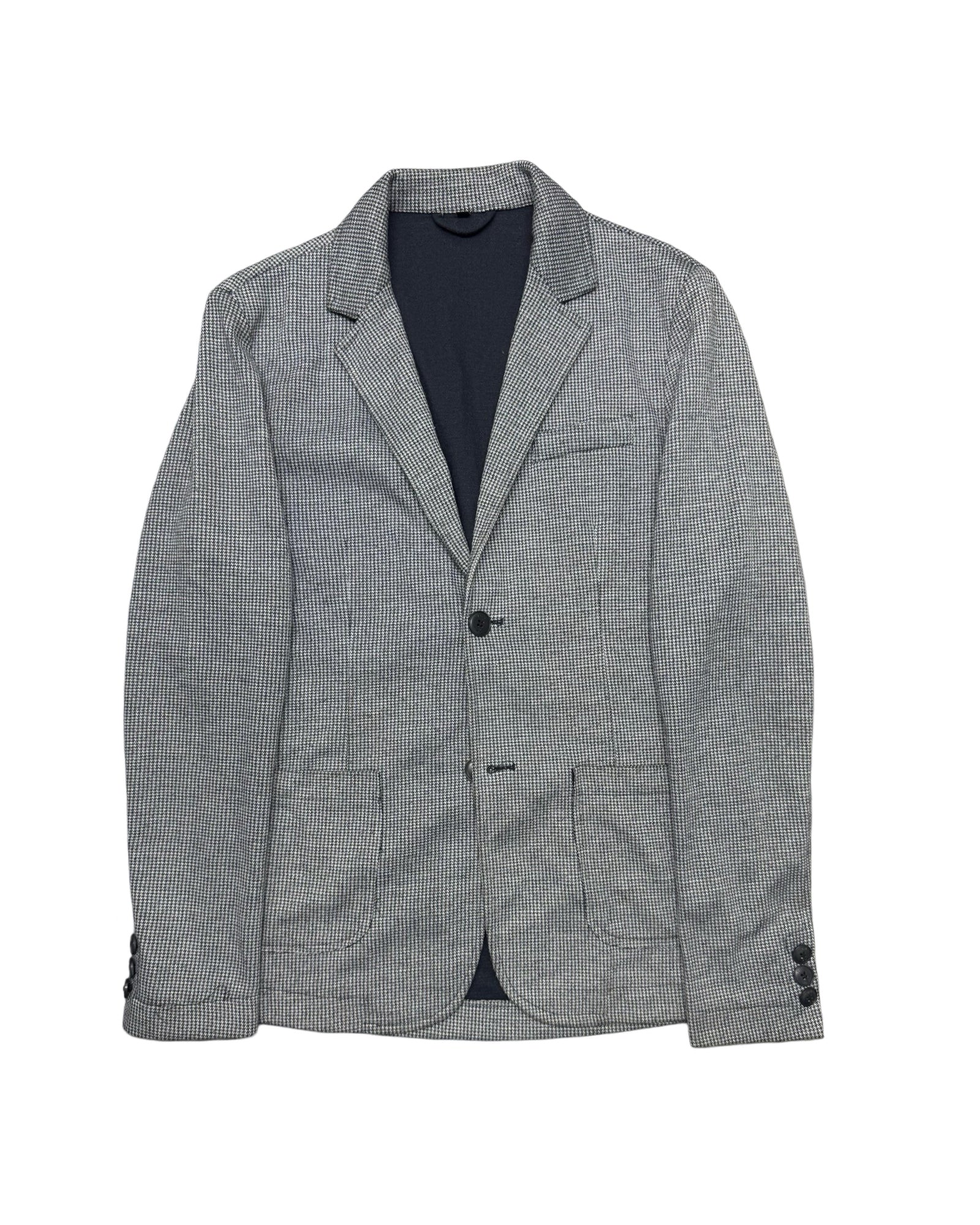 OVS Blue Houndstooth Unstructured Blazer | Size Small/Medium