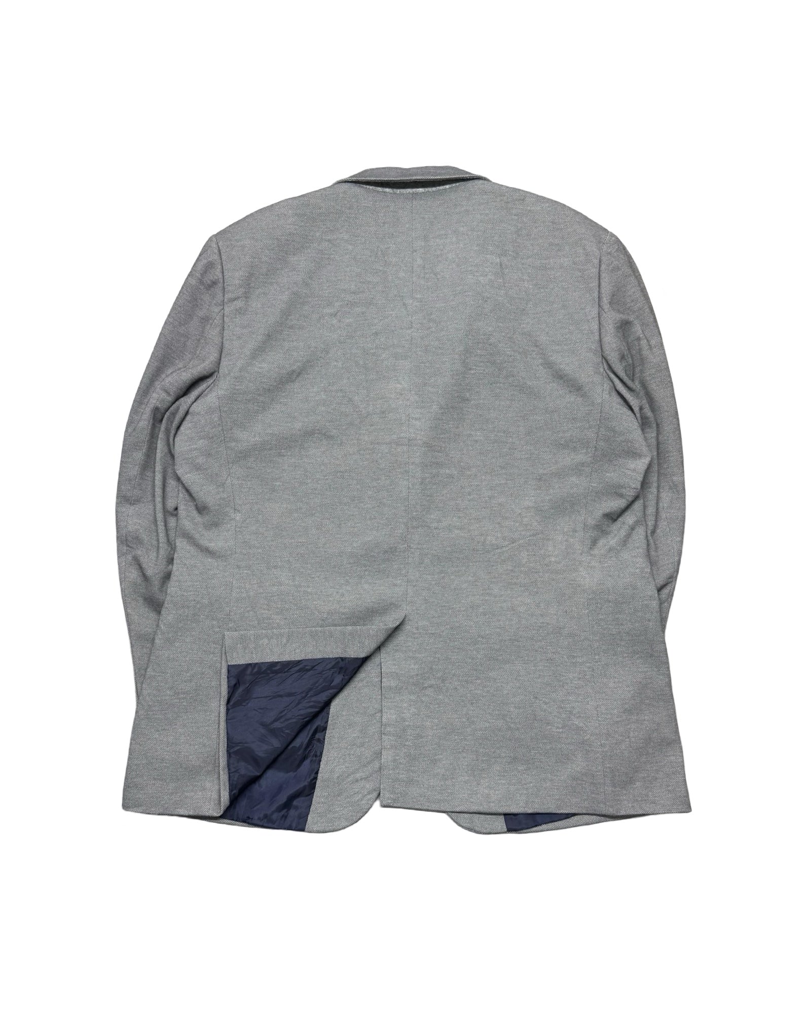 Black Label Heather Grey Textured Blazer | Size Large/XL