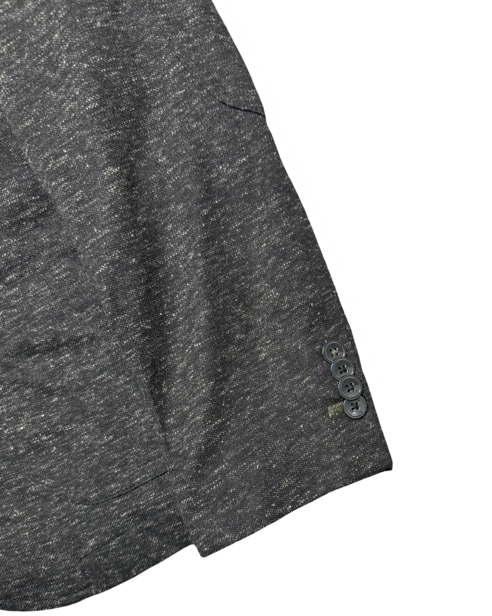 Zara Man Dark Grey Textured Blazer | Size EUR 54 (Small/Medium)
