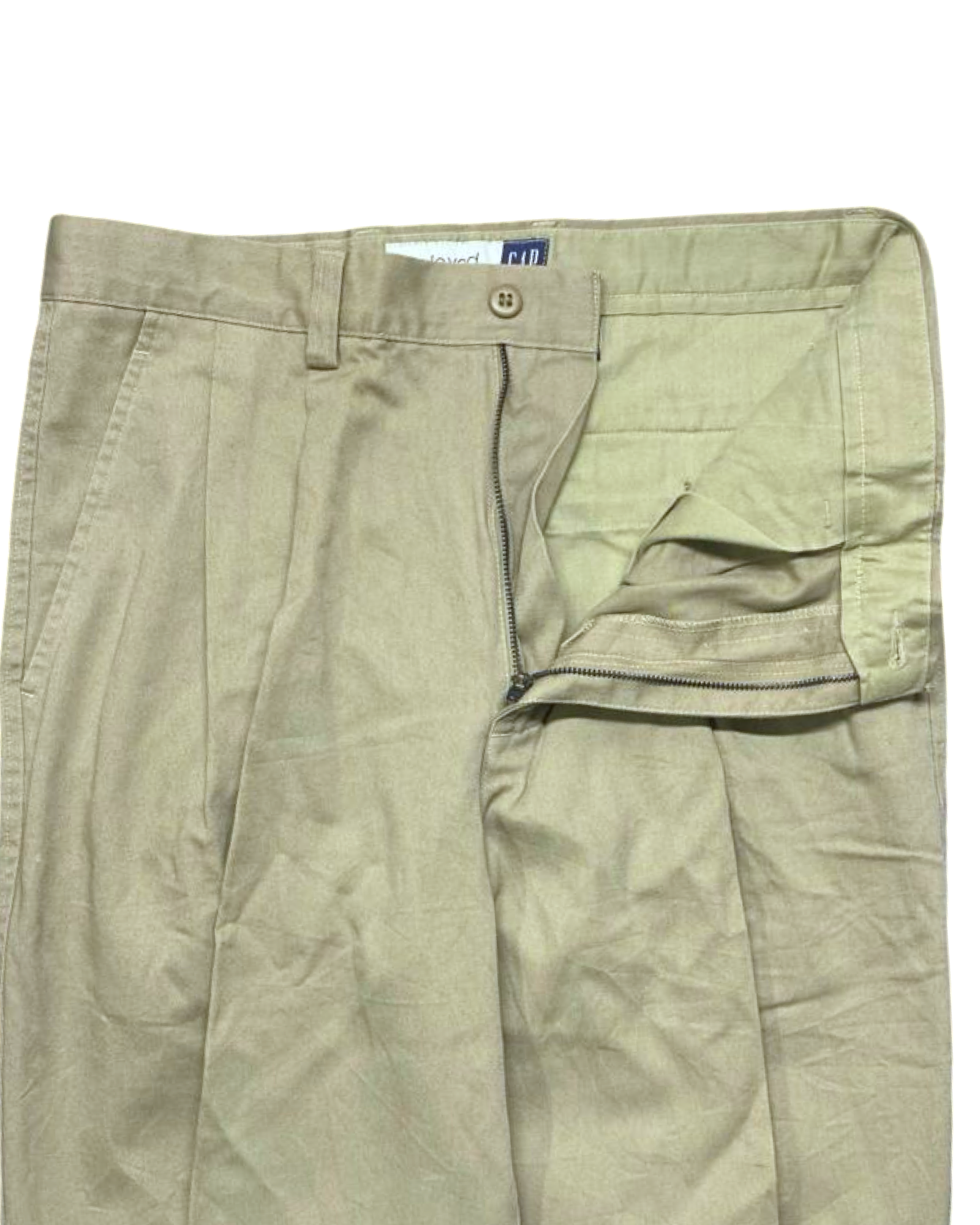 Relaxed GAP Pleated Cotton Pants | Waist 32” | Length 45”