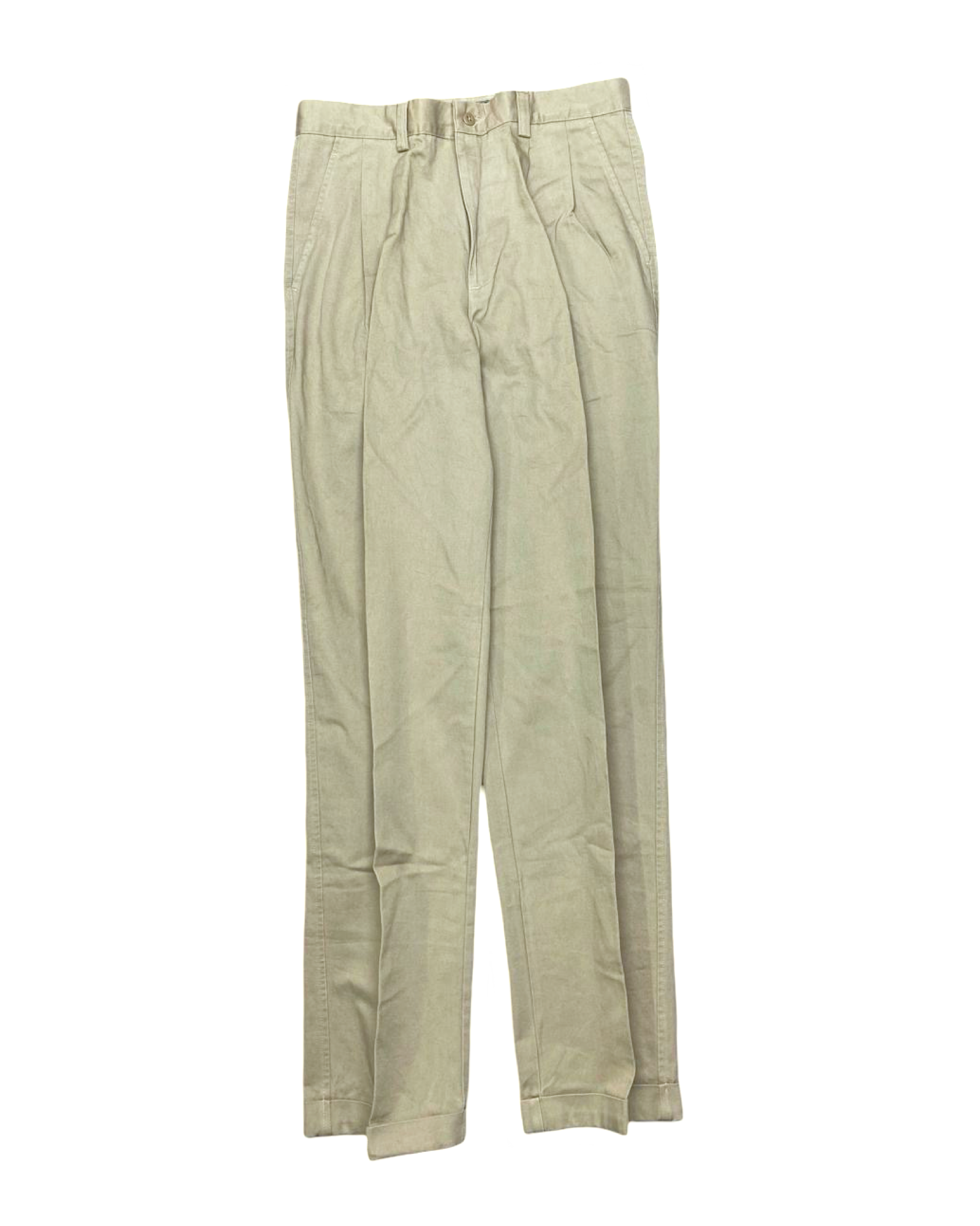 Relaxed GAP Pleated Cotton Pants | Waist 32” | Length 45”