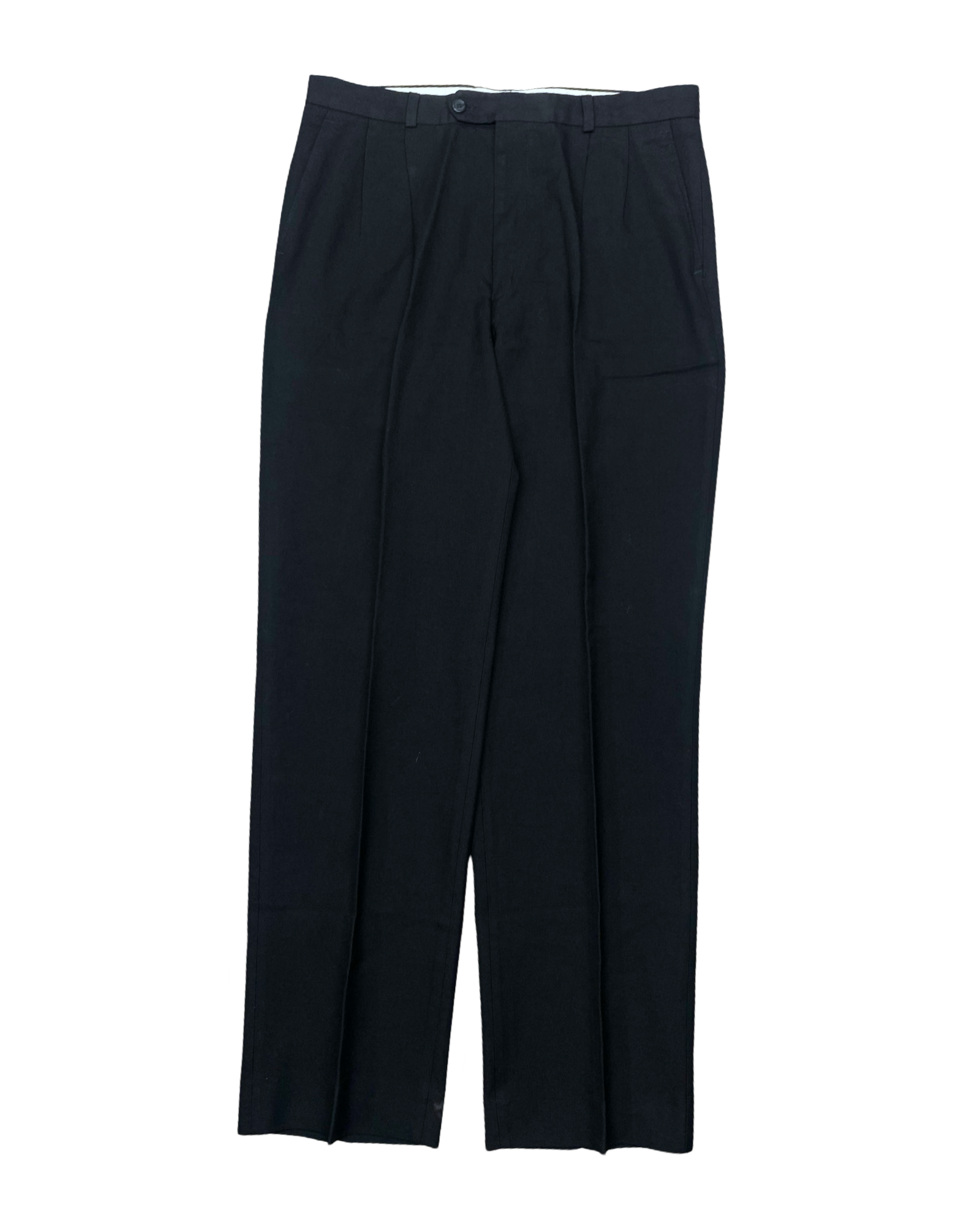 Bespoke Black Pleated Formal Pants | Waist 32” | Length 42.5”