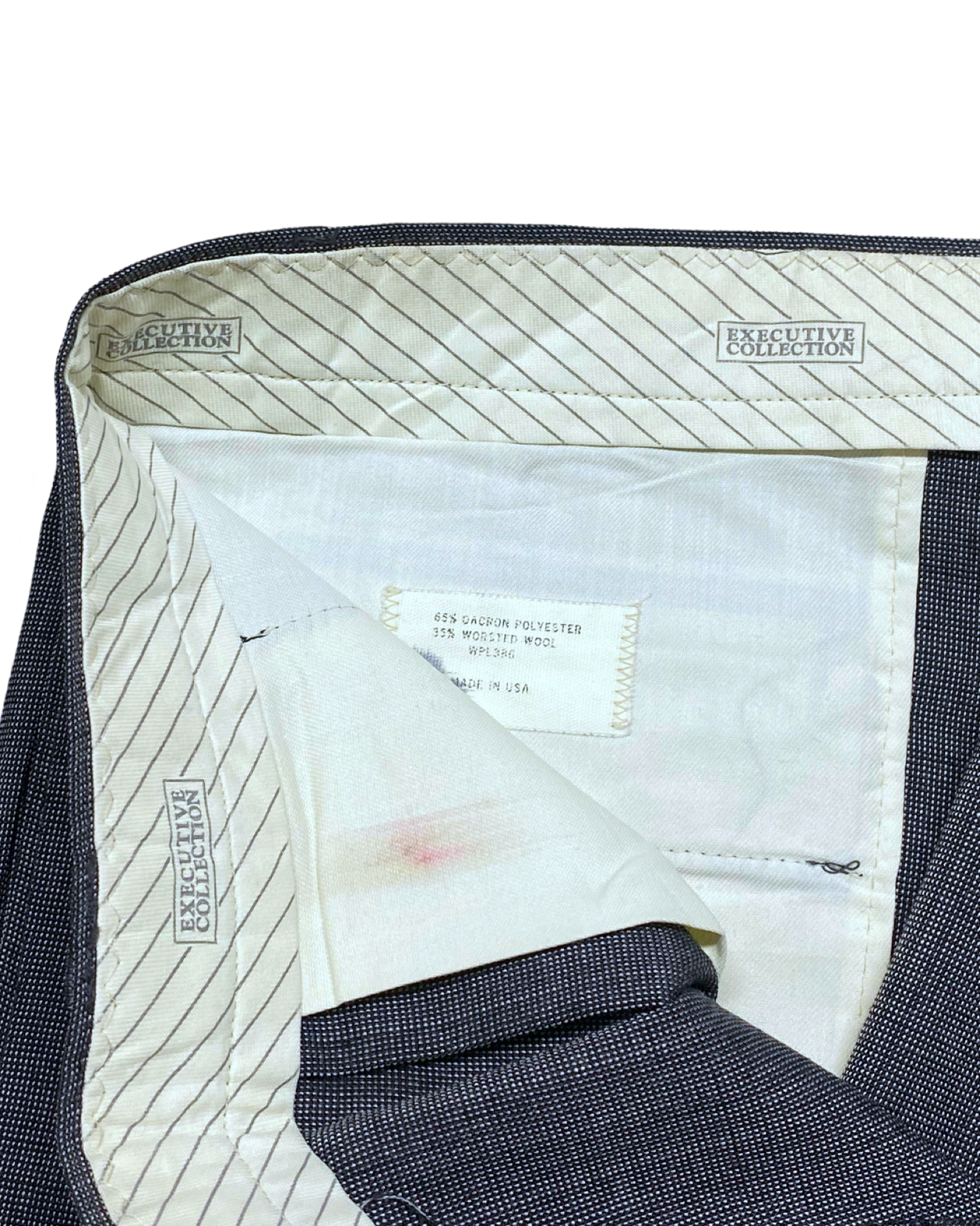 Executive Collection Grey Pleated Formal Pants | Waist 32” | Length 42.5”