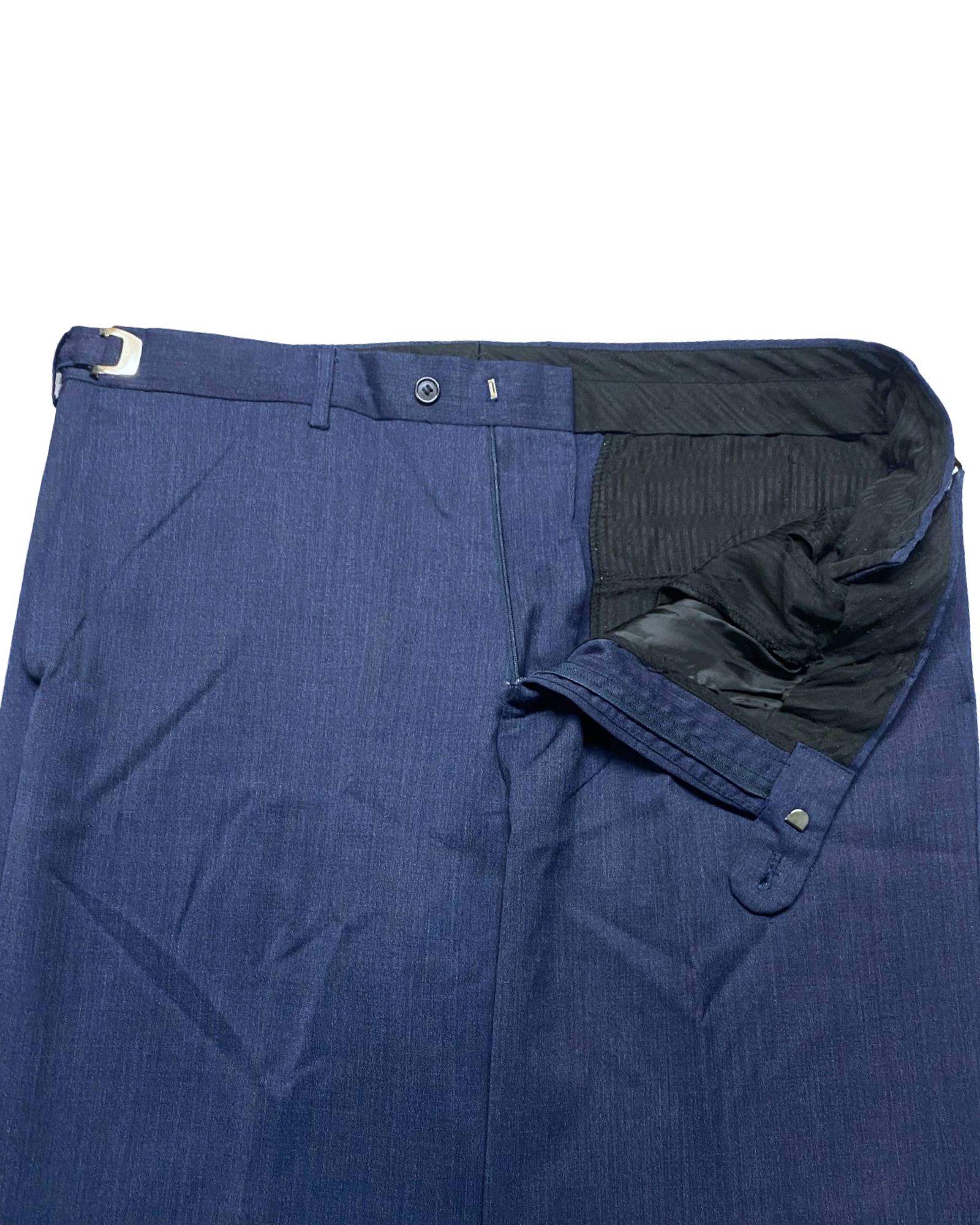 Bespoke Navy Blue Adjustable Formal Pants | Waist 40” | Length 39”
