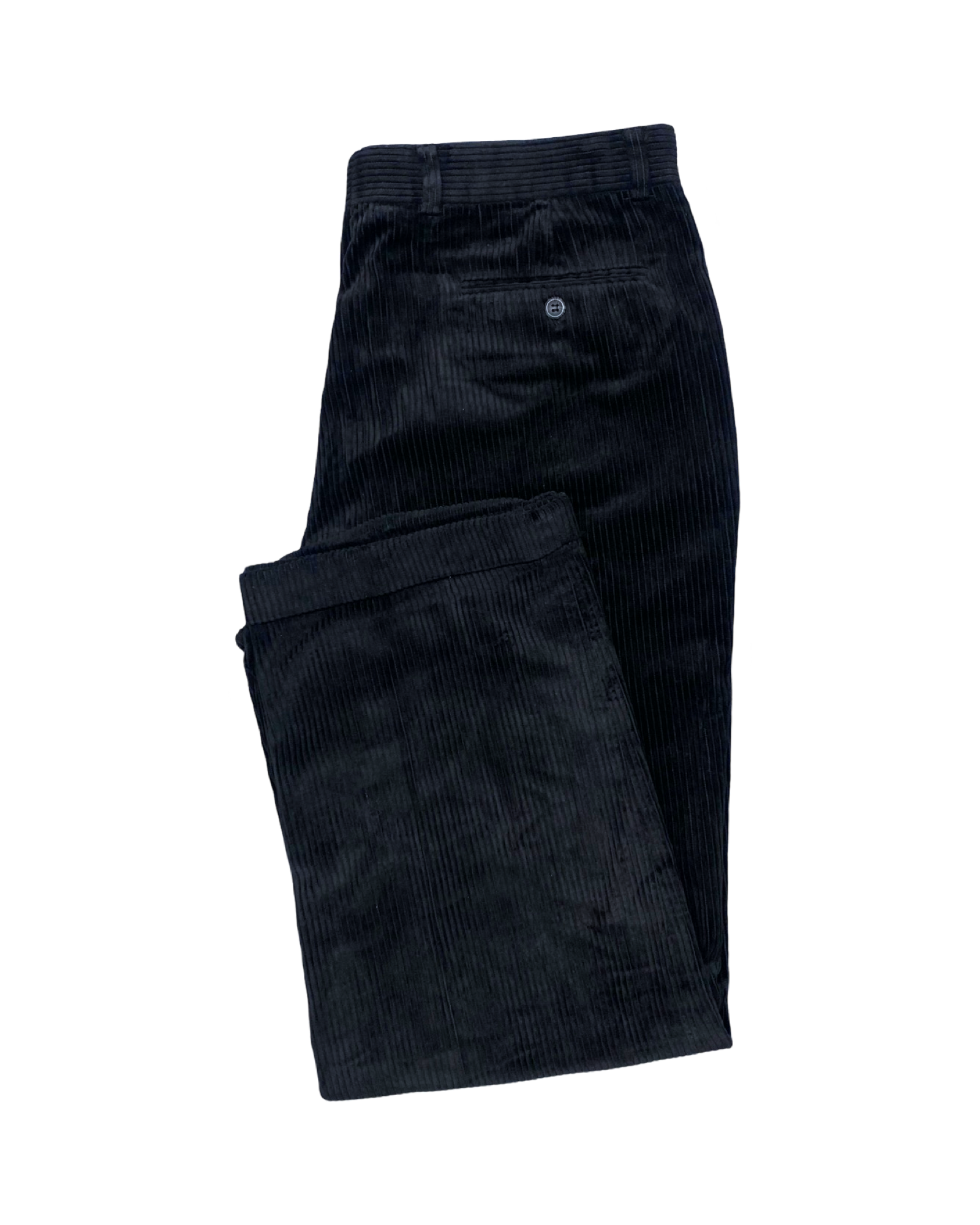Braggi Black Corduroy Pleated Pants | Waist 36” | Length 42”
