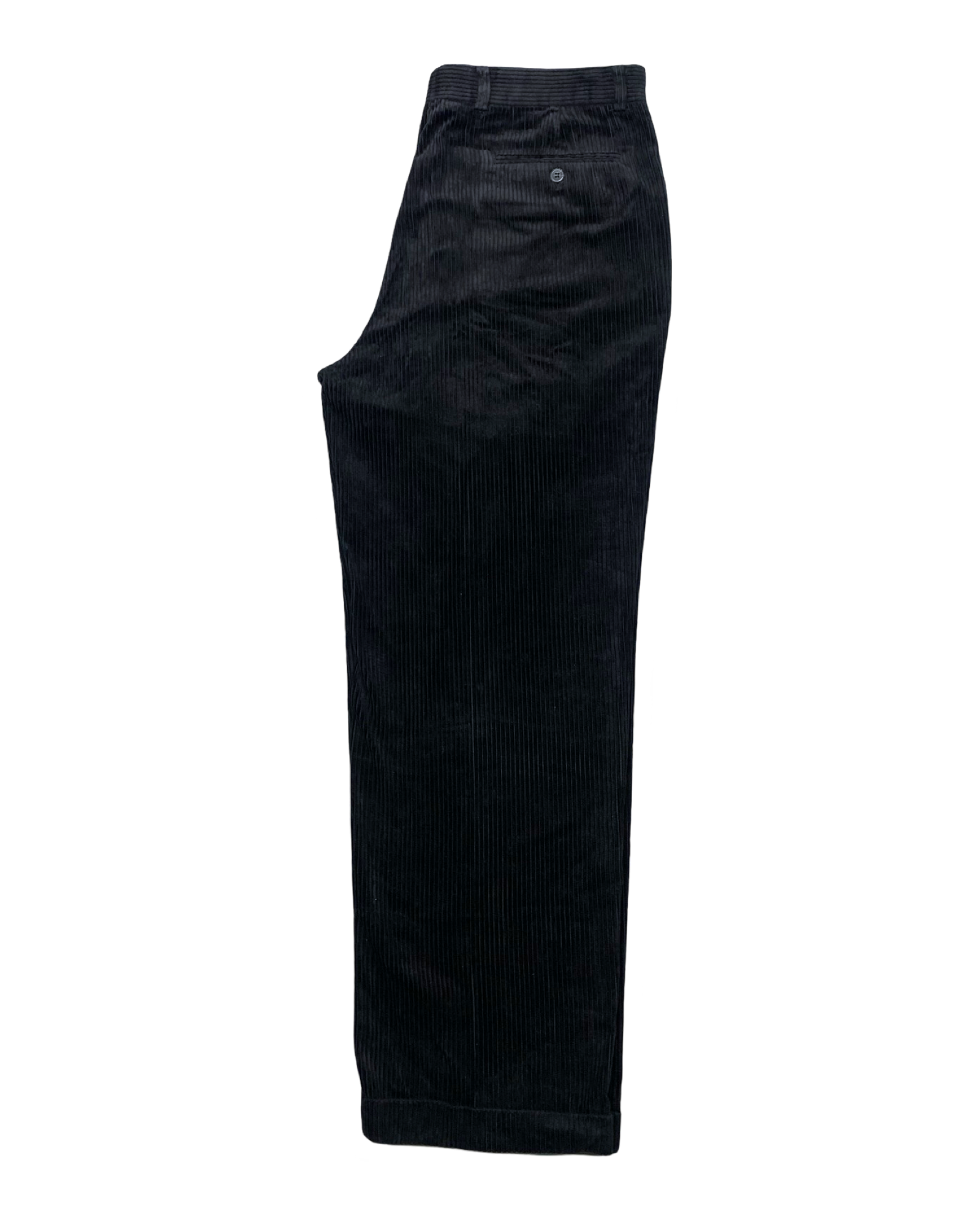 Braggi Black Corduroy Pleated Pants | Waist 36” | Length 42”