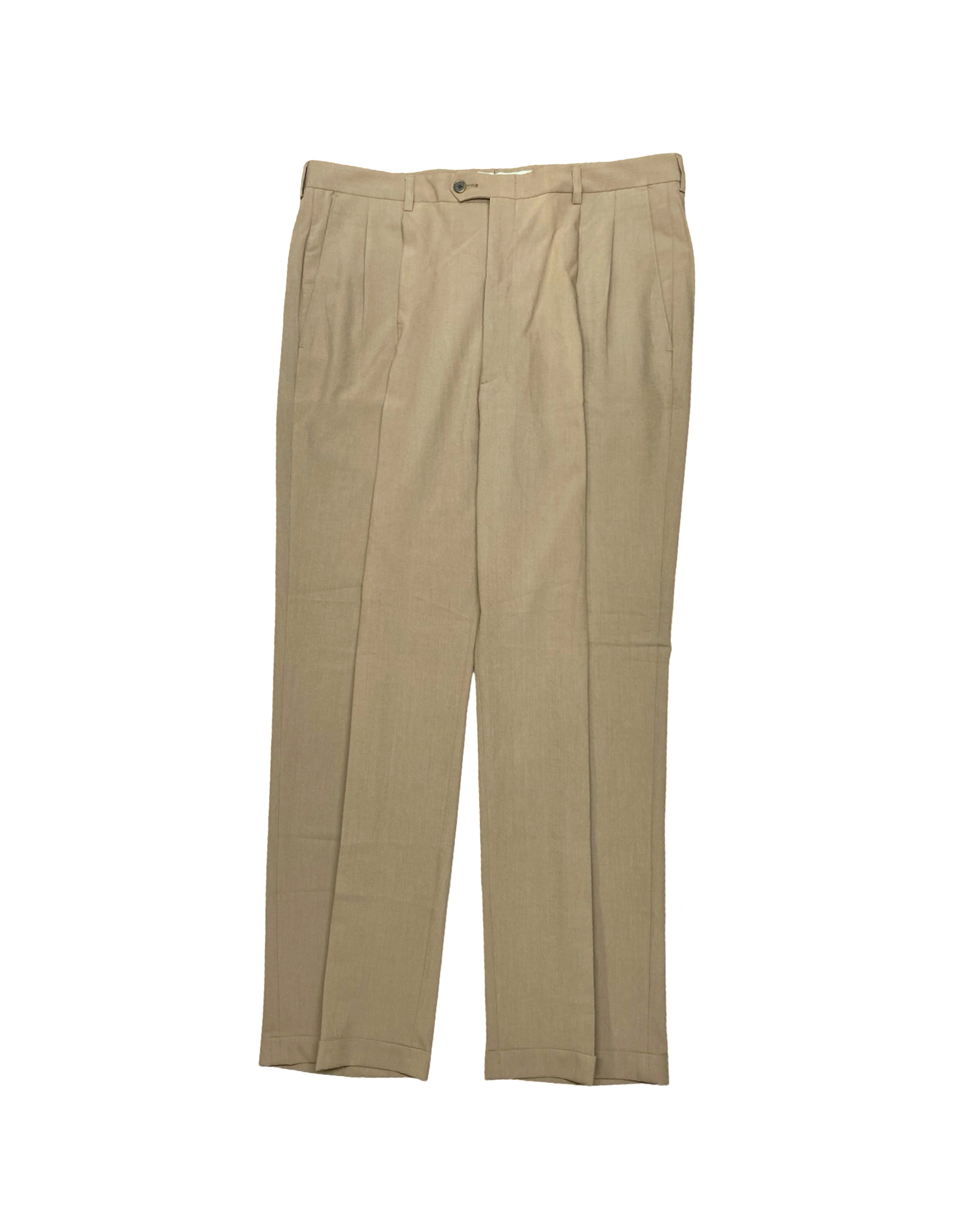 Haggar Classic Khaki Pleated Dress Pants | Waist 38” | Length 43.5”