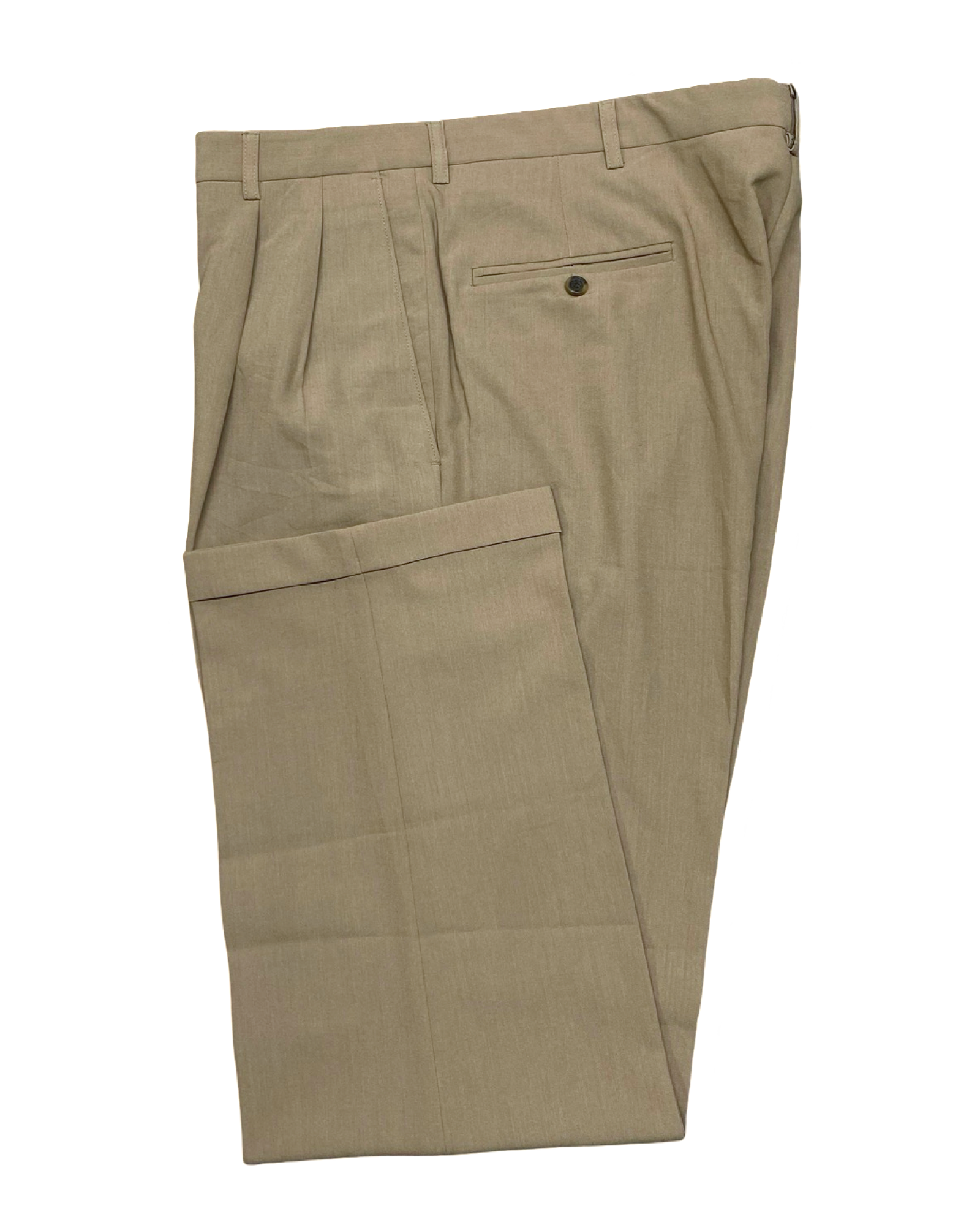 Haggar Classic Khaki Pleated Dress Pants | Waist 38” | Length 43.5”