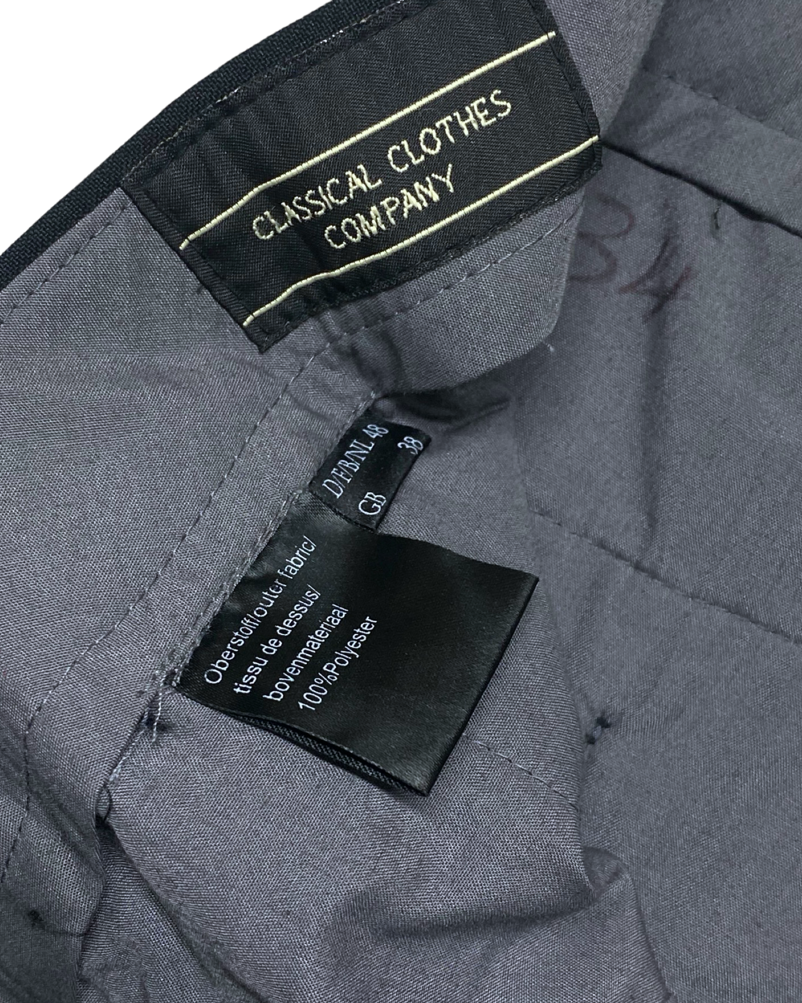 Classical Clothes Company Black Pleated Formal Pants | Waist 34” | Length 38.5”