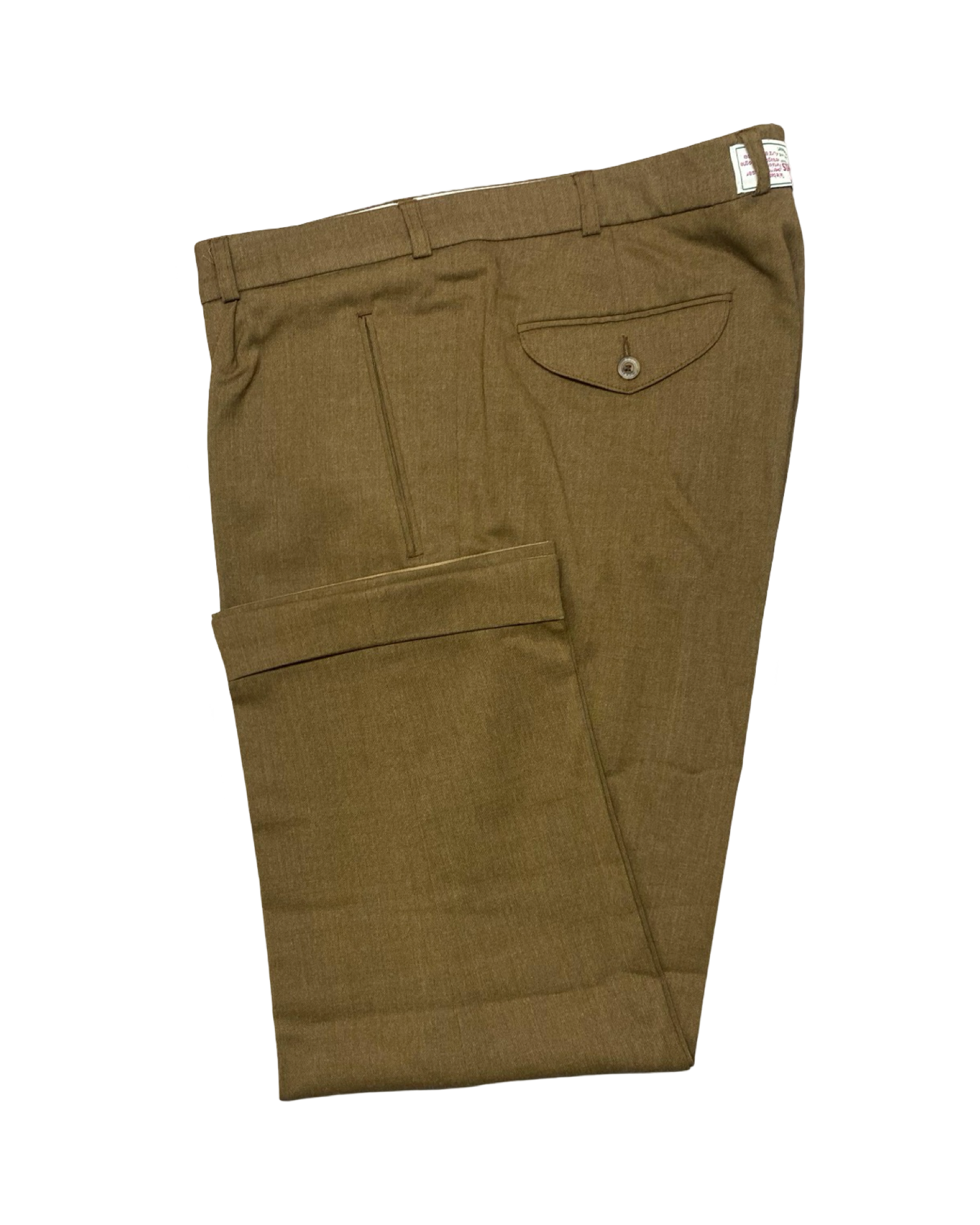 Pro Comfort Brown Pleated Pants | Waist 38” | Length 37.5”