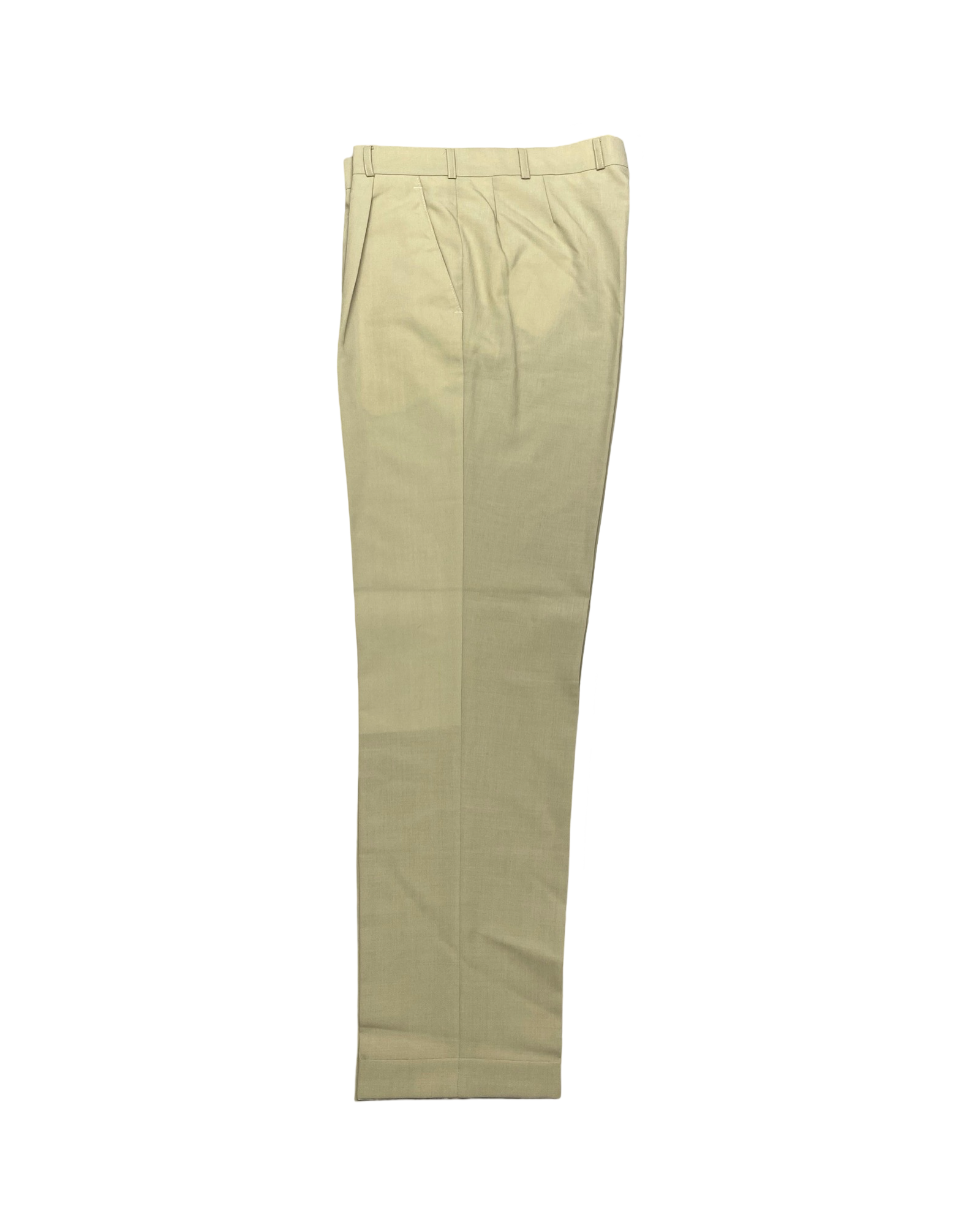 Michael Kaiser Beige Pleated Formal Pants | Waist 34” | Length 45.5”