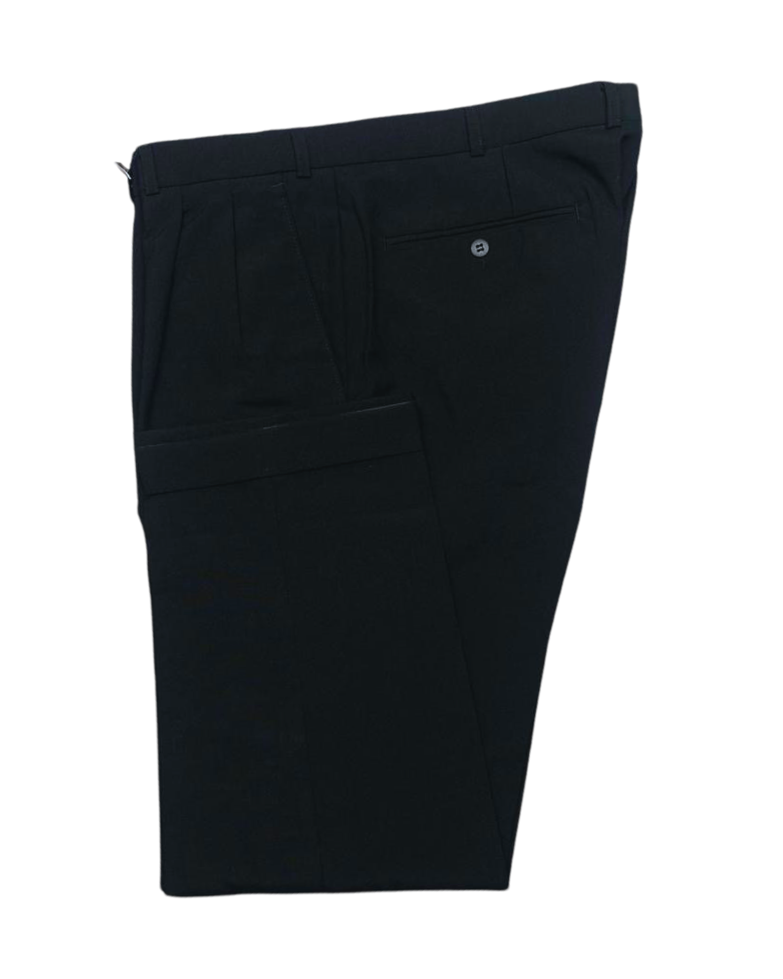 Monarch Black Pleated Formal Pants | Waist 36” | Length 37.5”