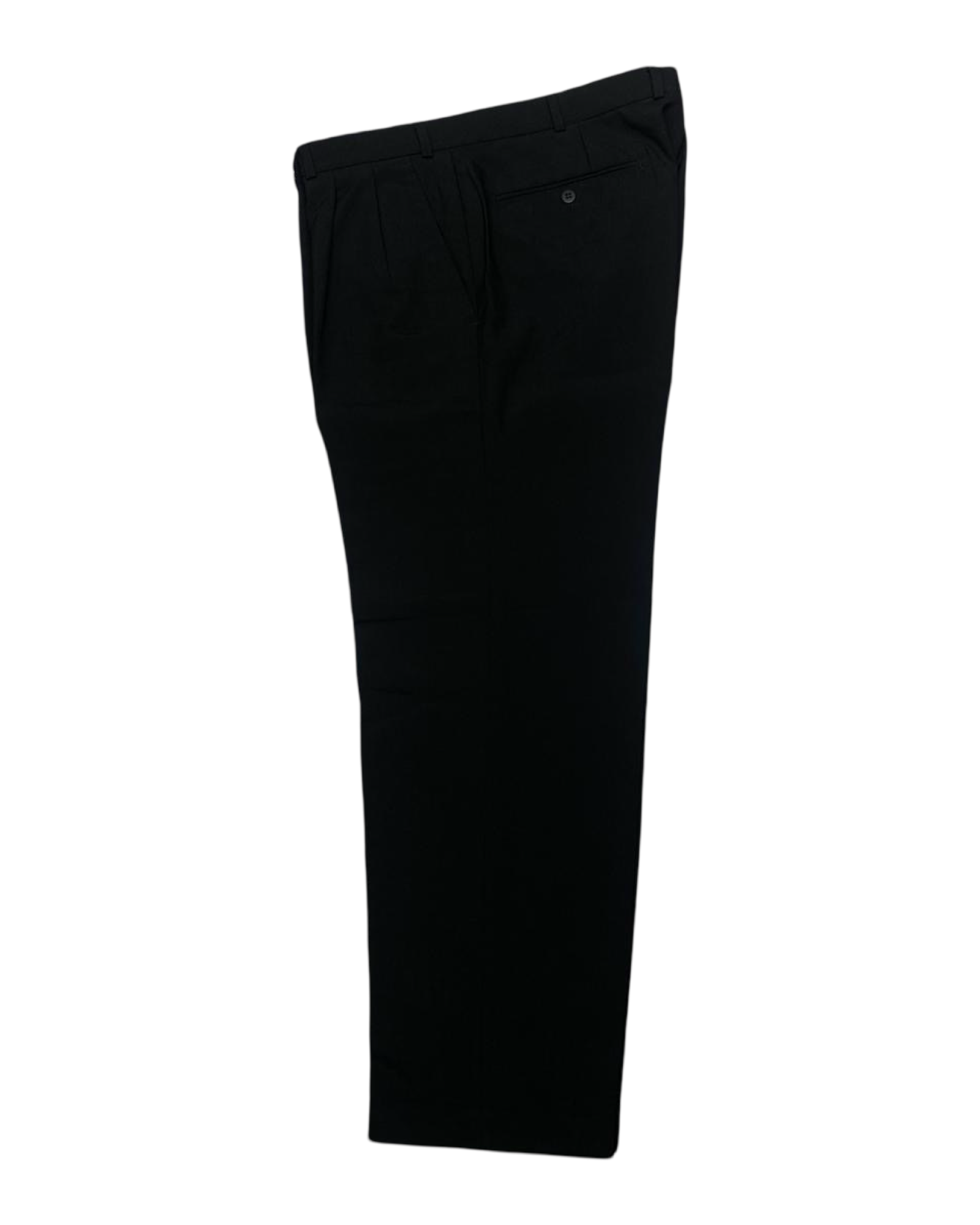 Monarch Black Pleated Formal Pants | Waist 36” | Length 37.5”