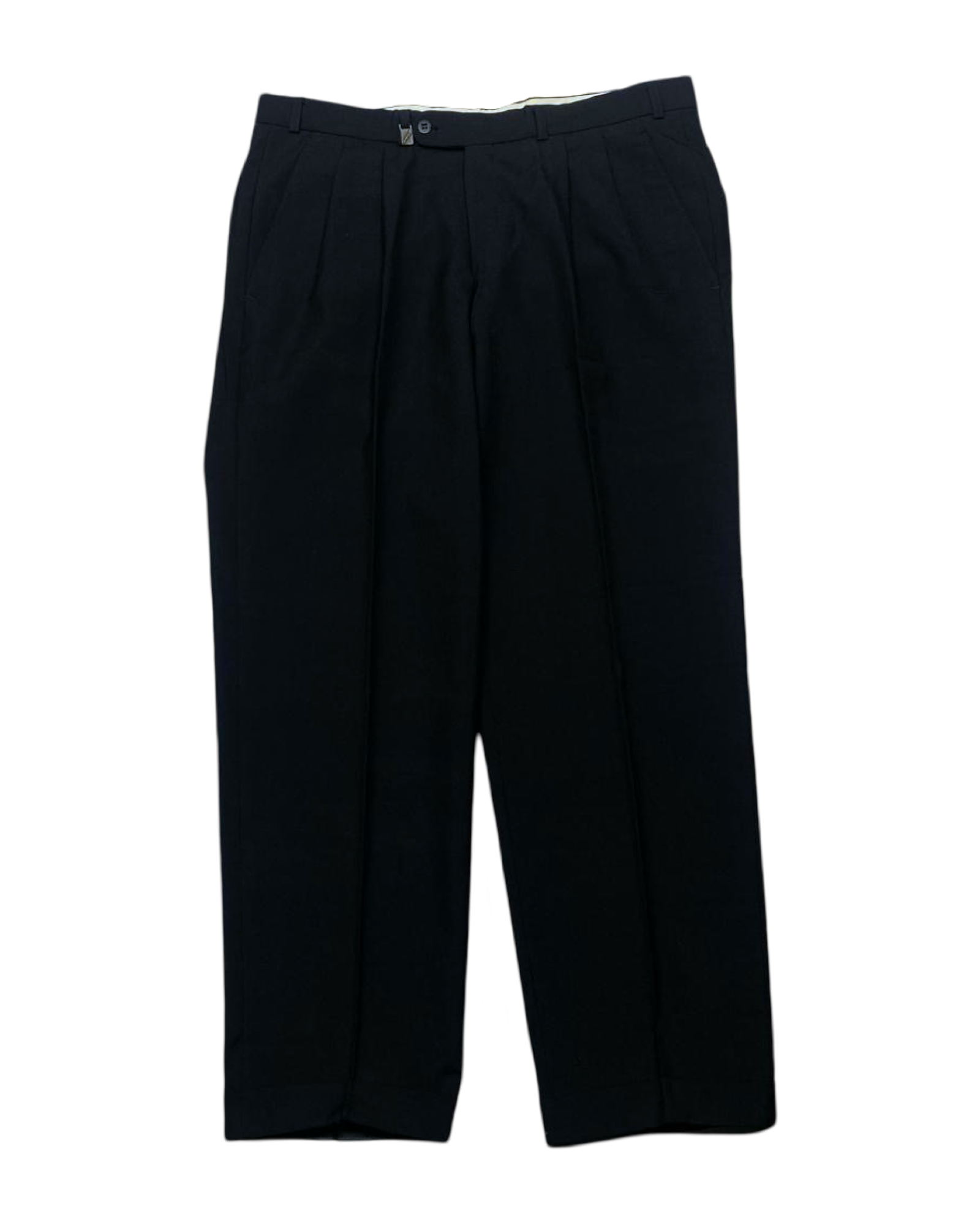 Monarch Black Pleated Formal Pants | Waist 36” | Length 37.5”