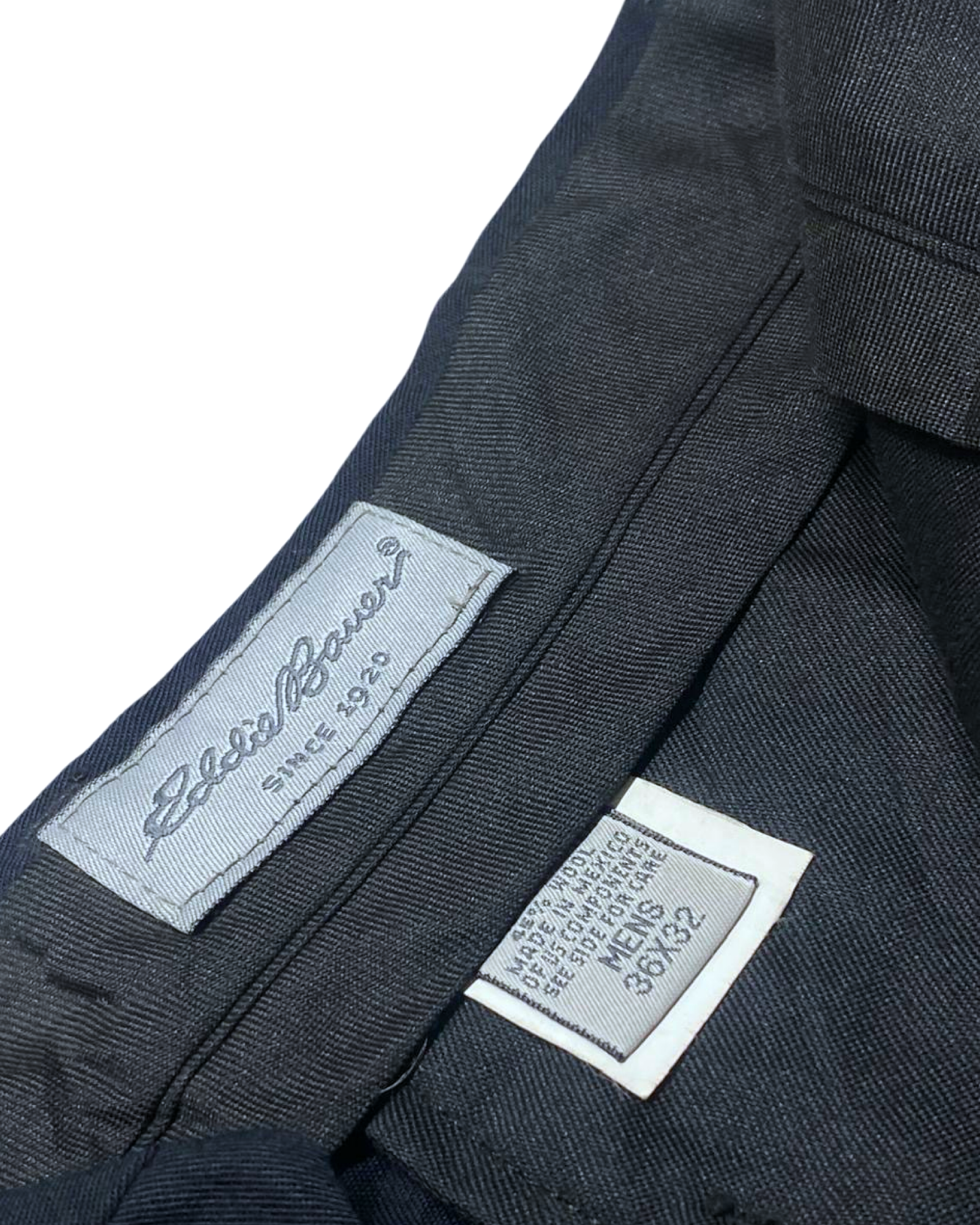 Eddie Bauer Black Pleated Pants | Waist 36” | Length 43.5”
