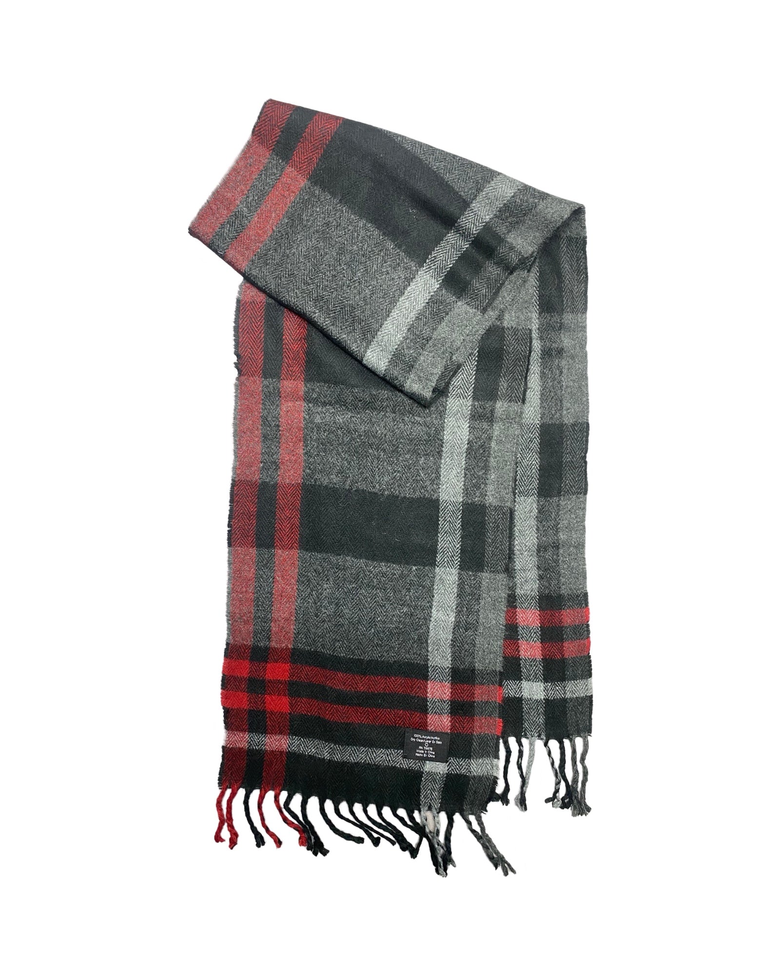 Classic Tartan Plaid Scarf | Soft Acrylic Blend | 00213