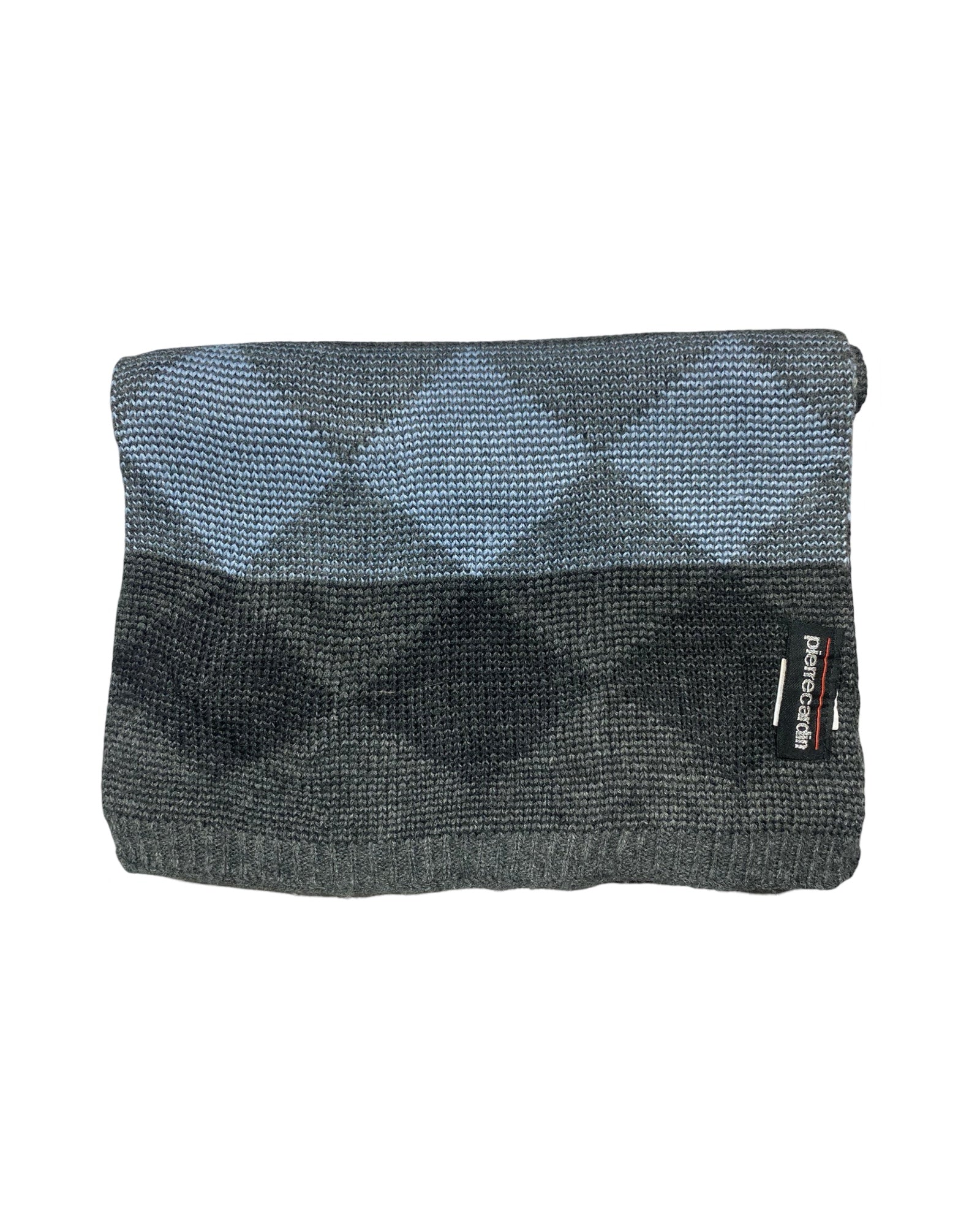 Pierre Cardin Wool Knit Scarf | Argyle Pattern | 00216