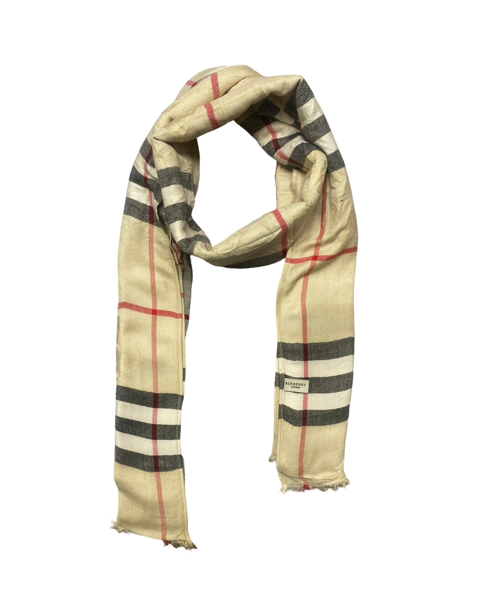 Burberrys Beige Nova Check Classic Shawl | 0020