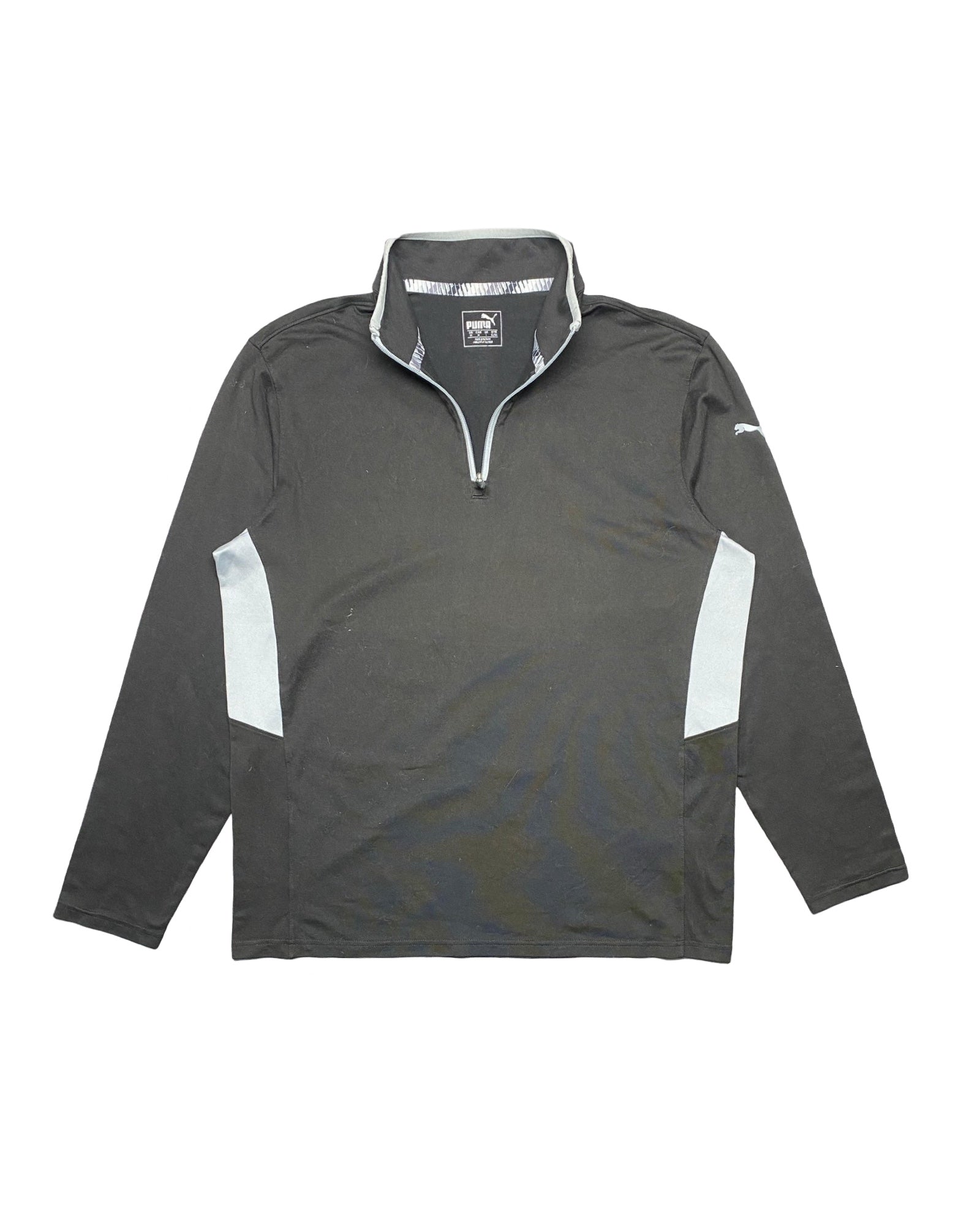 Puma Gray Half-Zip Sweater | Size Medium