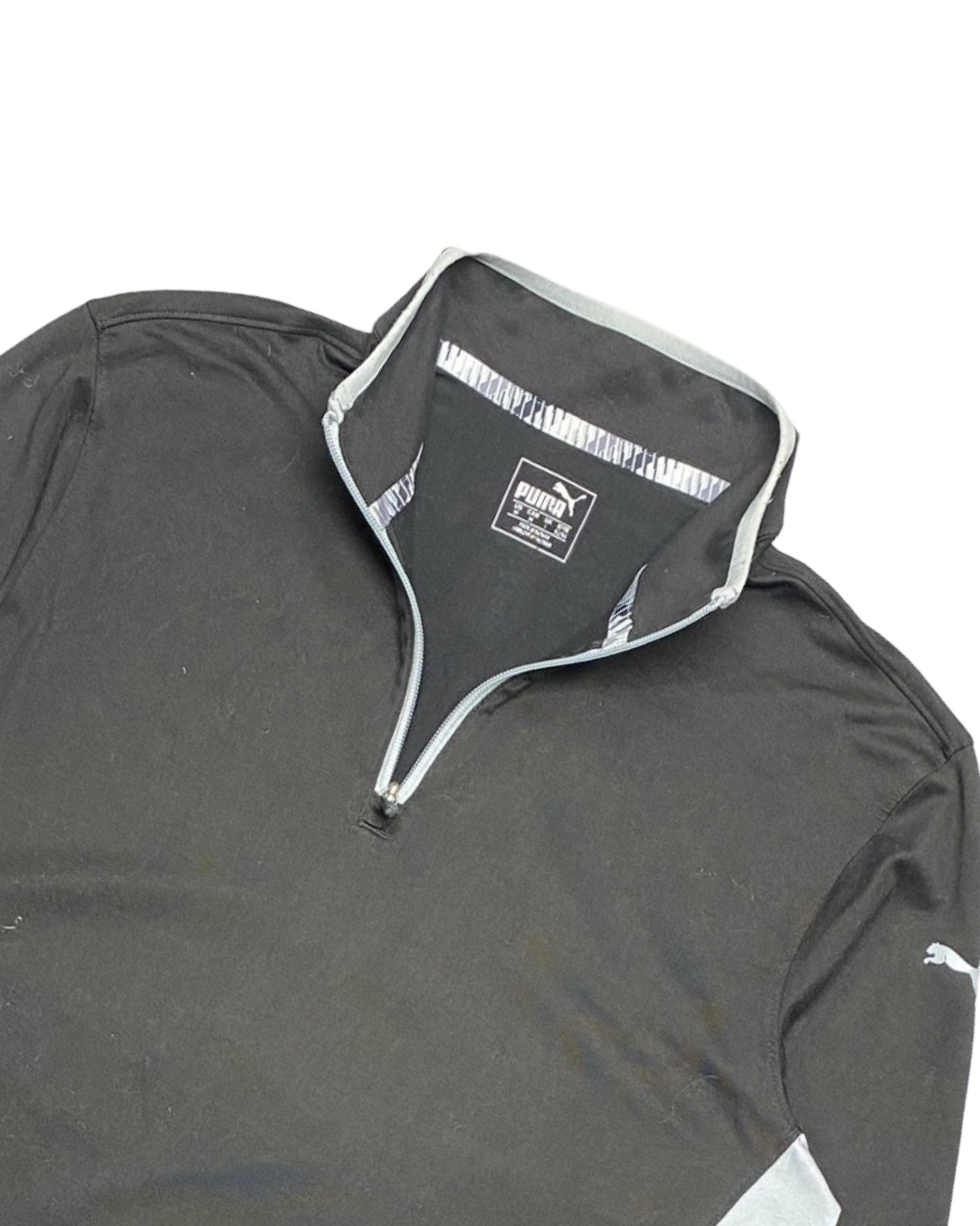 Puma Gray Half-Zip Sweater | Size Medium