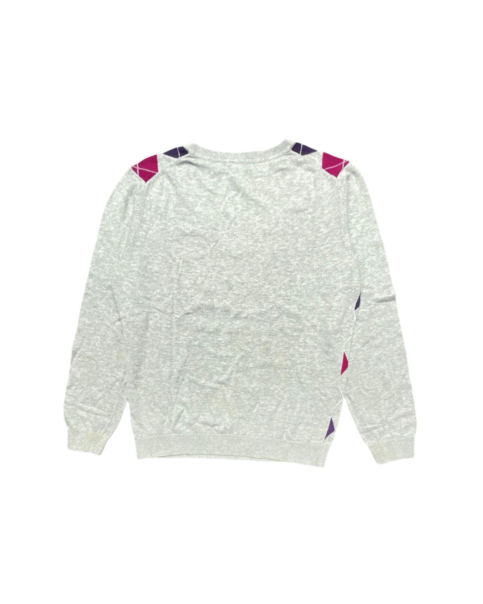 Tommy Hilfiger Argyle V-Neck Sweater | Size Small