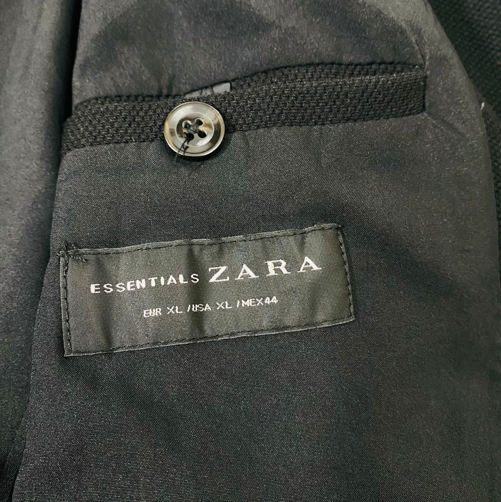 Zara - Black Polyester Blazer [Chest 21”]