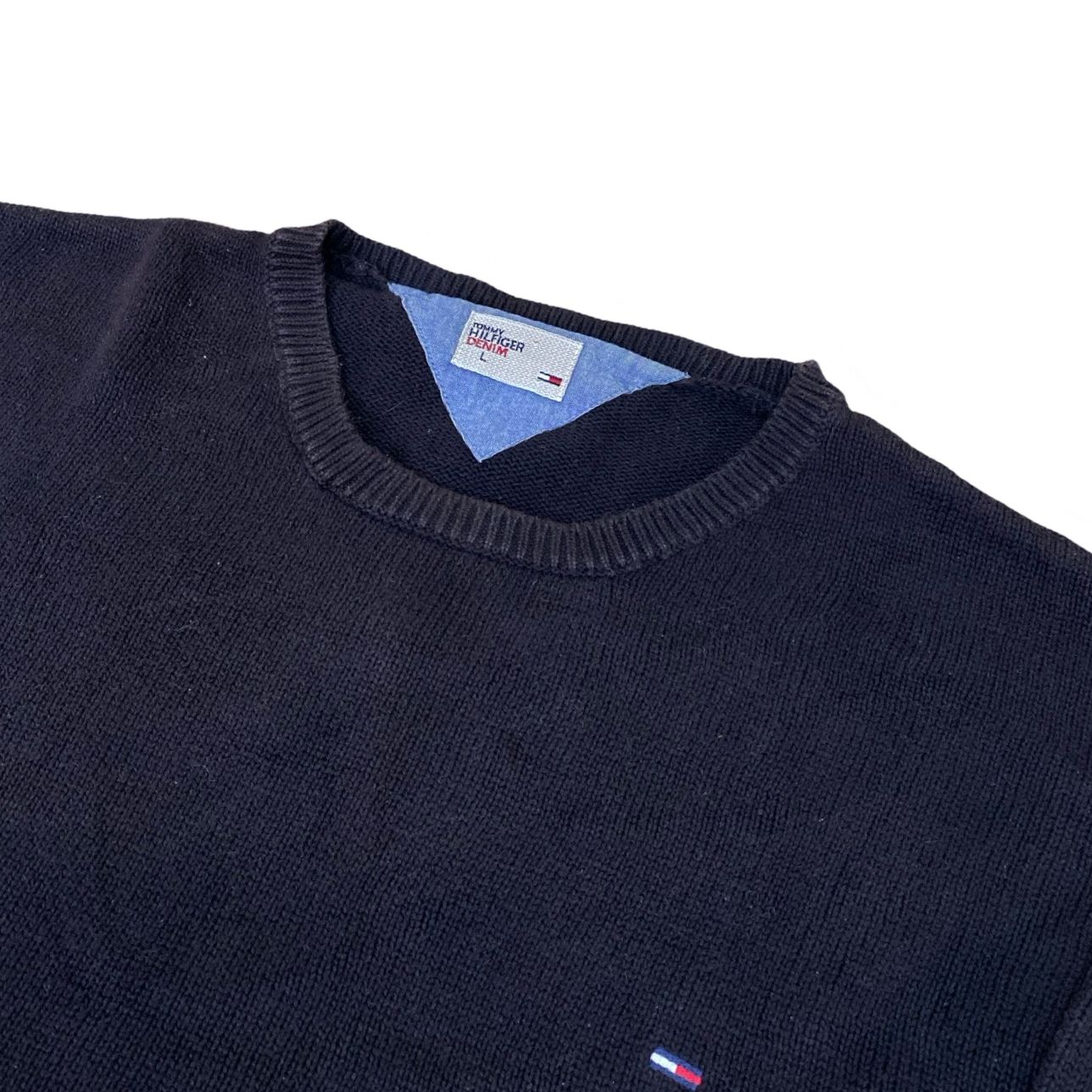 Tommy Hilfiger Denim Deep Navy Blue Sweater | Large
