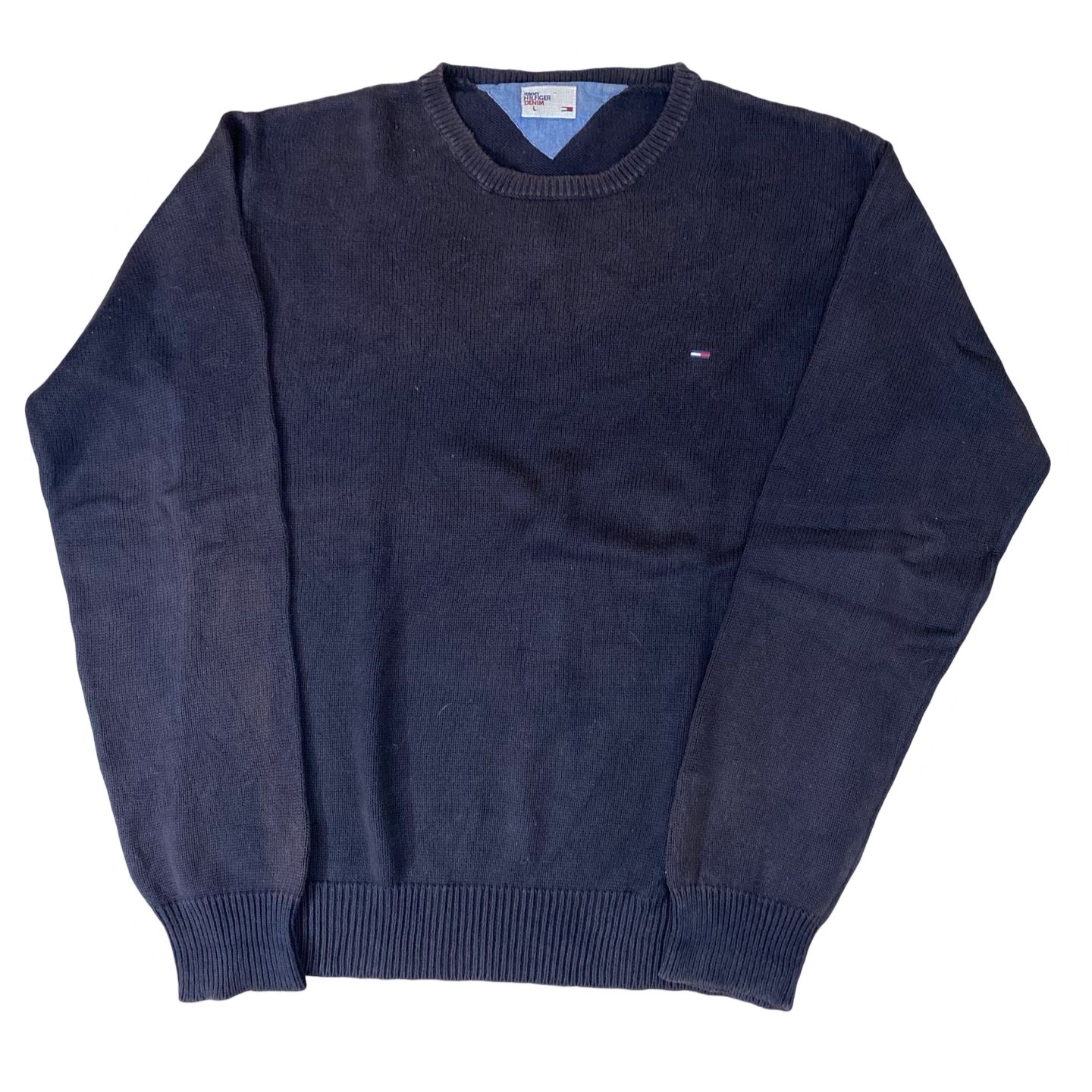 Tommy Hilfiger Denim Deep Navy Blue Sweater | Large