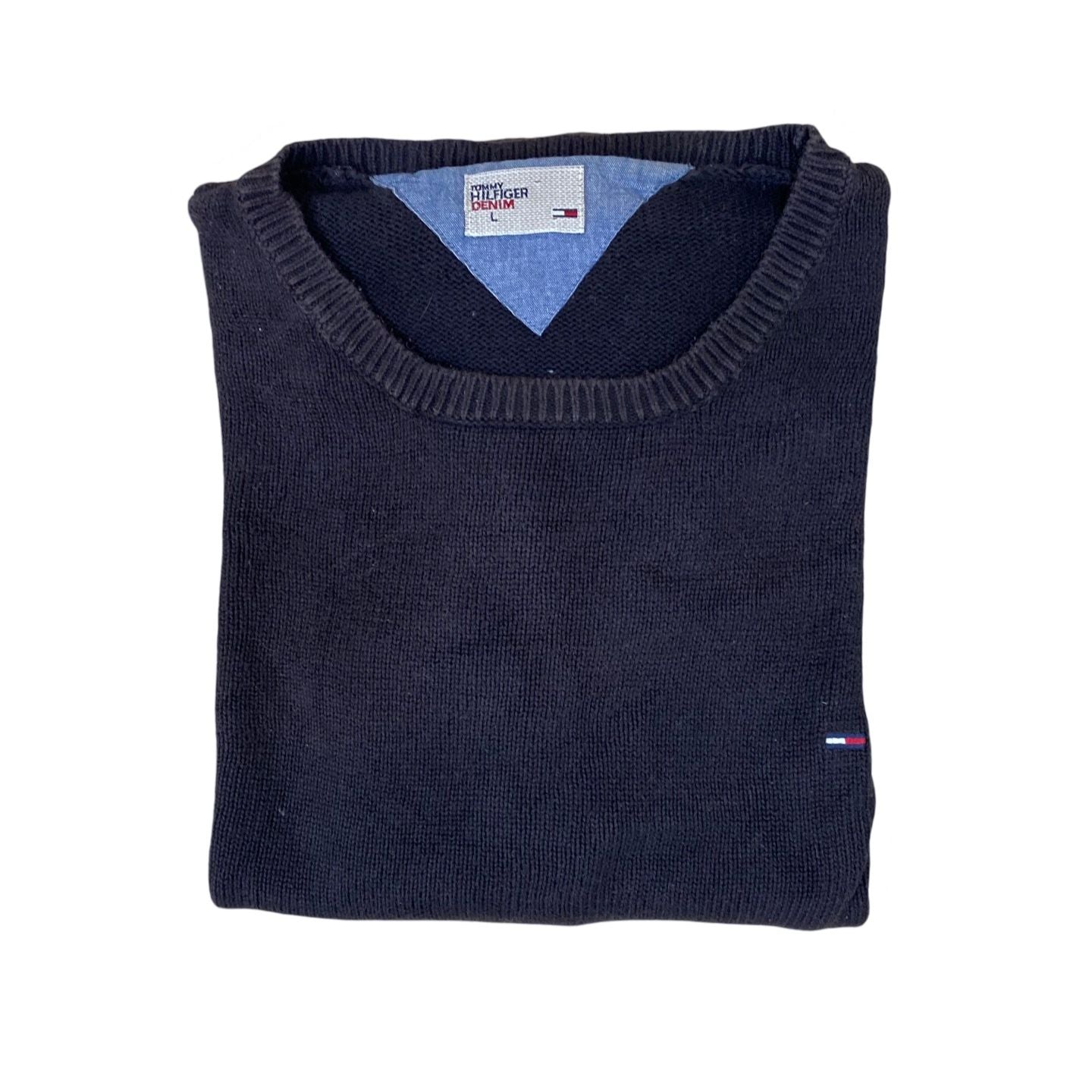 Tommy Hilfiger Denim Deep Navy Blue Sweater | Large