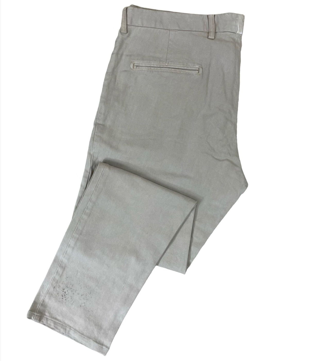 Boggi Men’s Beige Cotton Chinos | Size 34W x 37L | Straight Fit