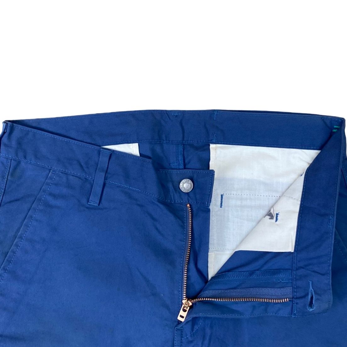 Levi’s Bright Blue Cotton Straight Fit Chinos | Size 32W x 39L