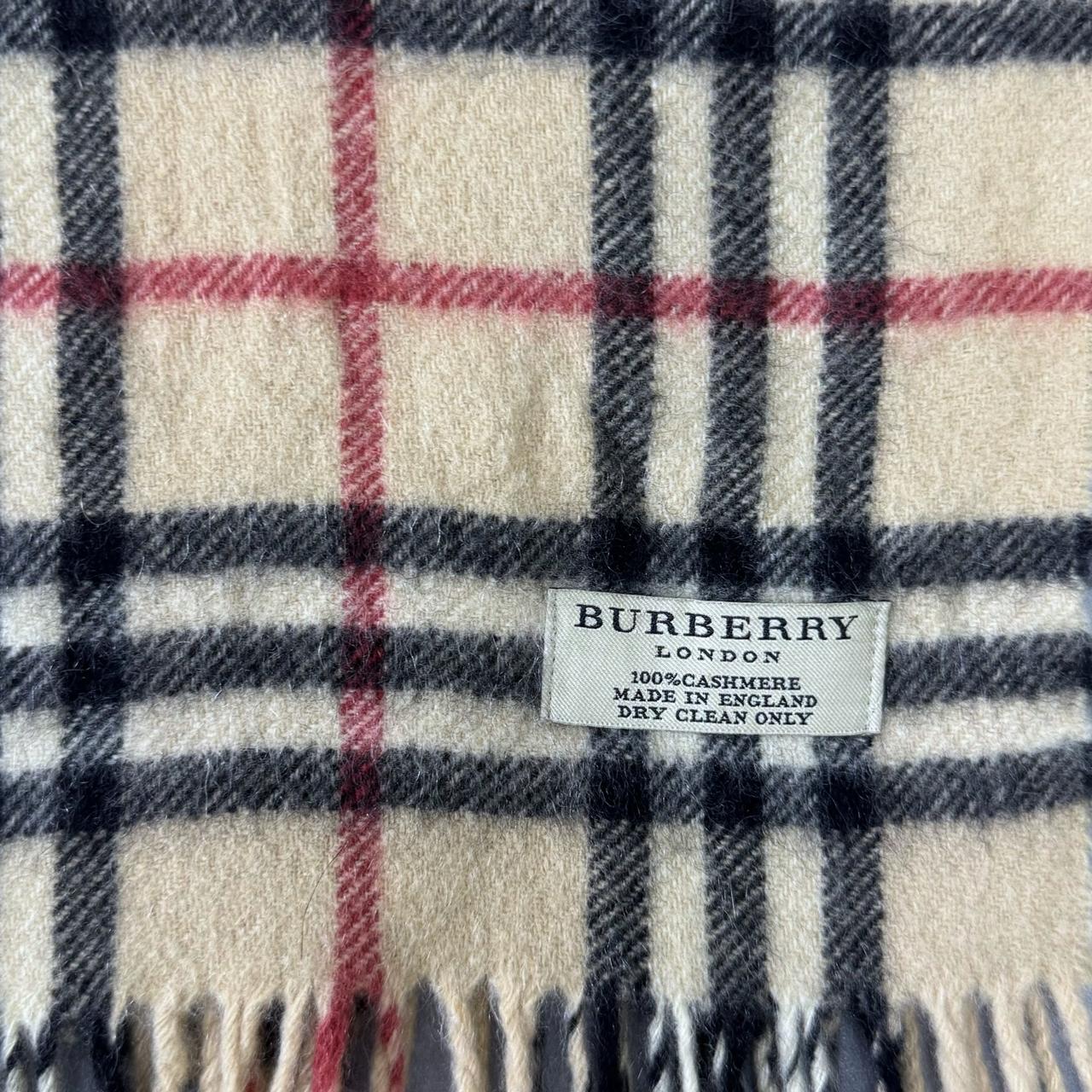 Burberry Beige Nova Check Cashmere Scarf | Small (0059)