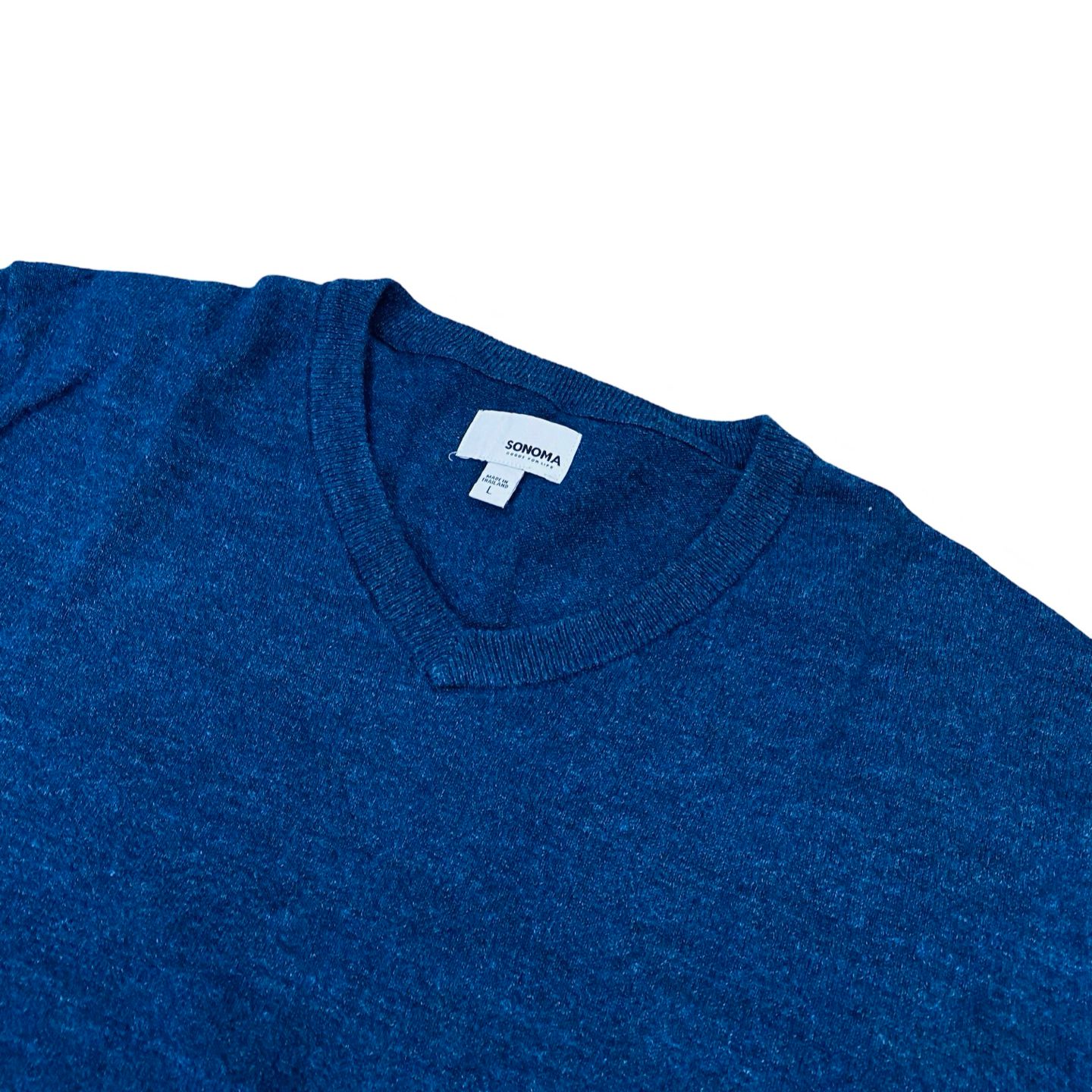 Sonoma Classic Blue V-Neck Sweater | Large