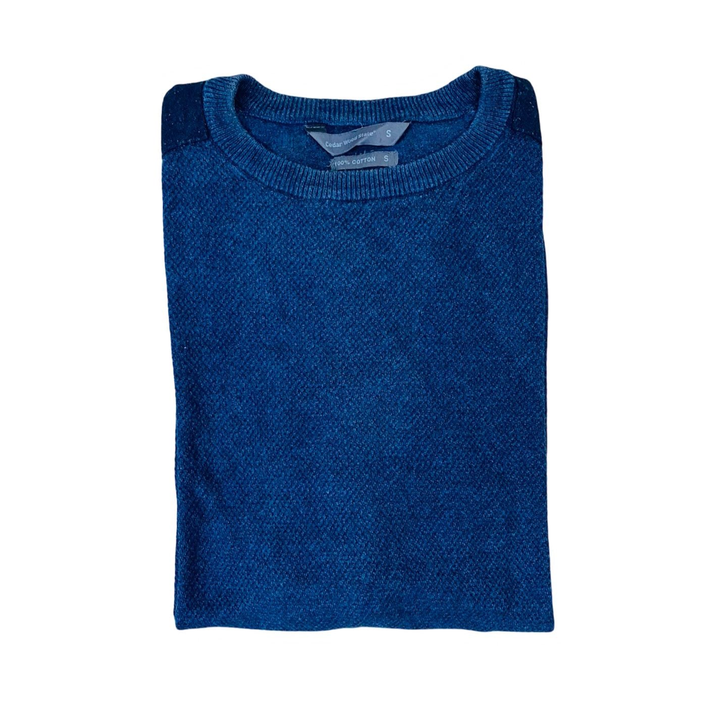 Cedar Wood State Blue Crewneck Sweater | Small