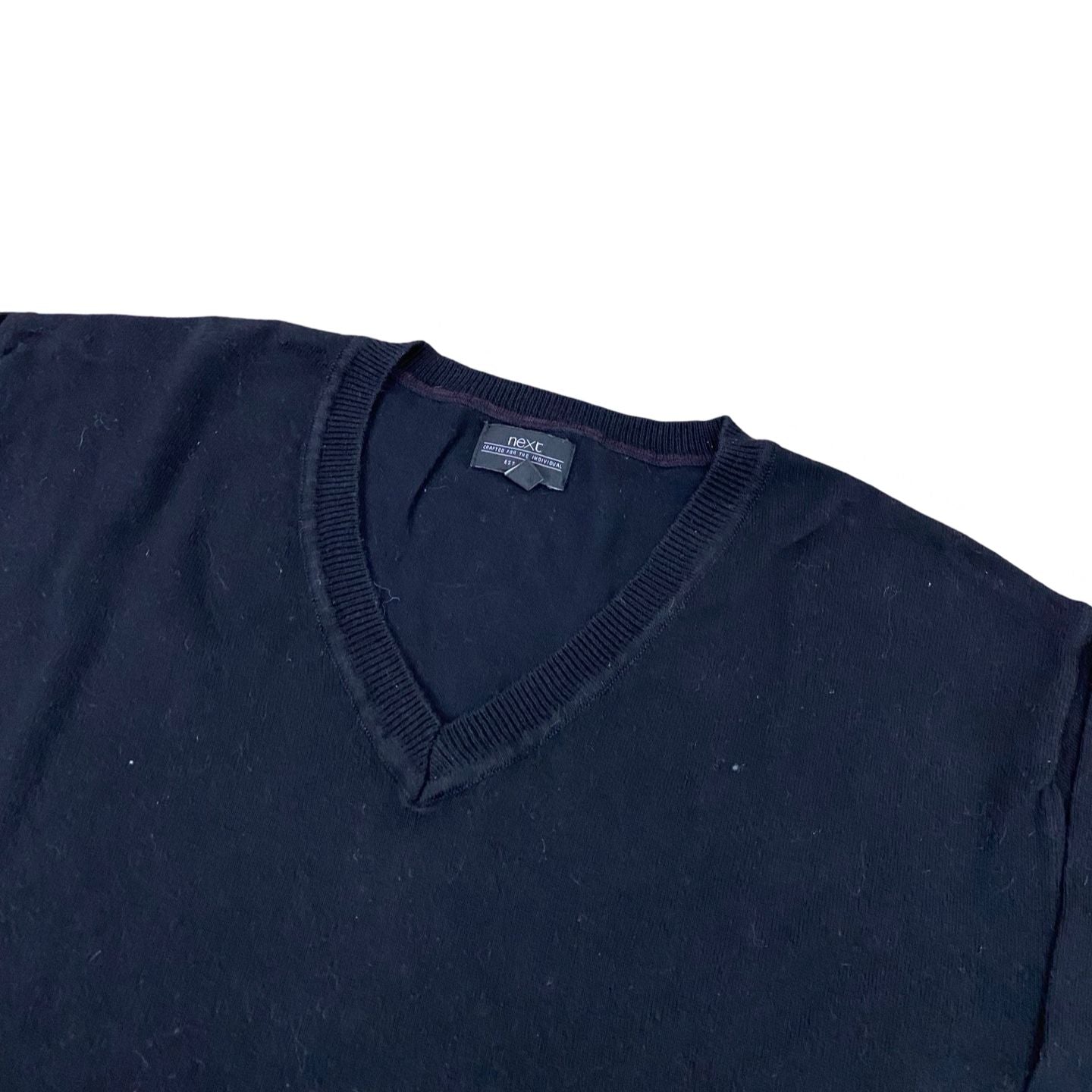 Next Black V-Neck Sweater | Medium
