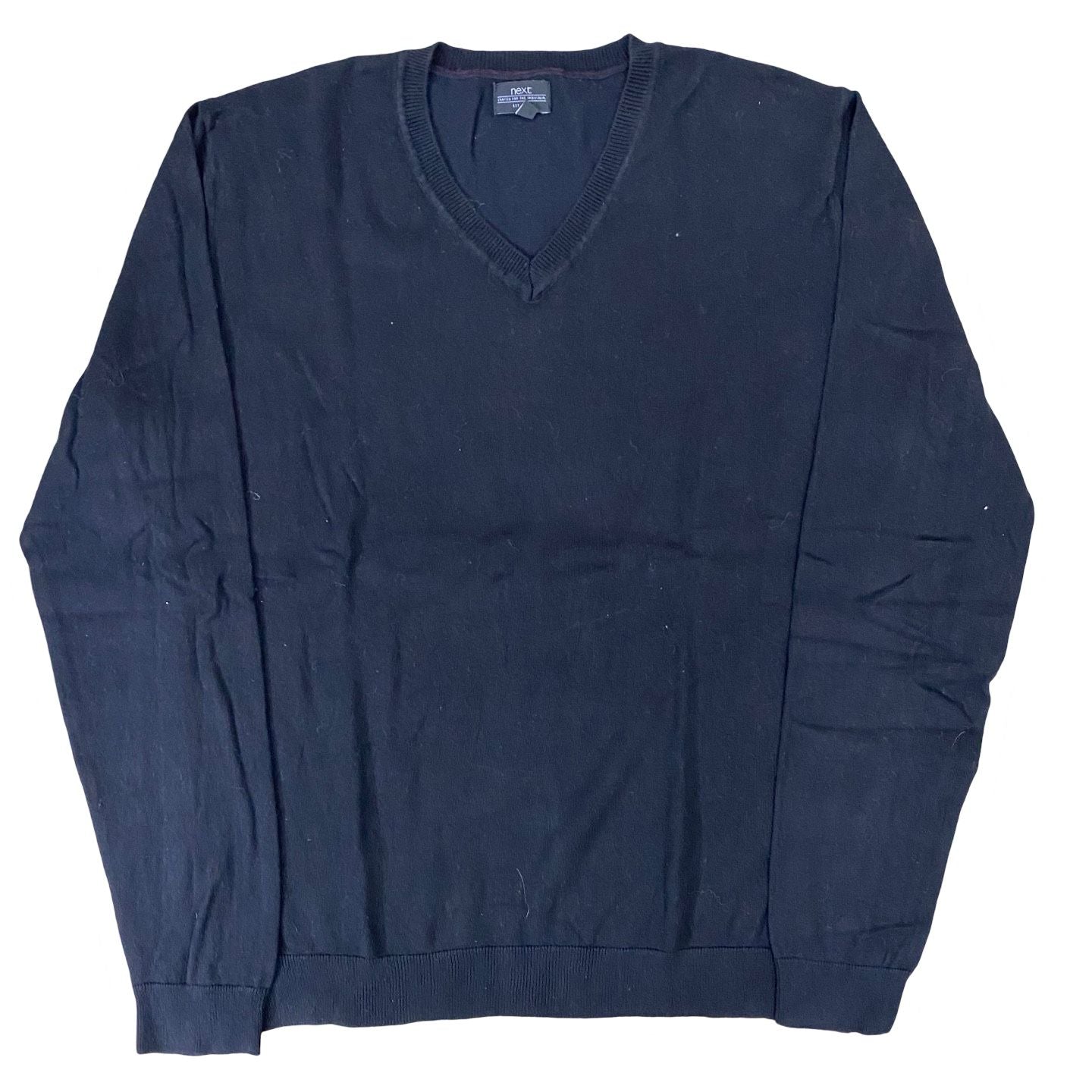 Next Black V-Neck Sweater | Medium
